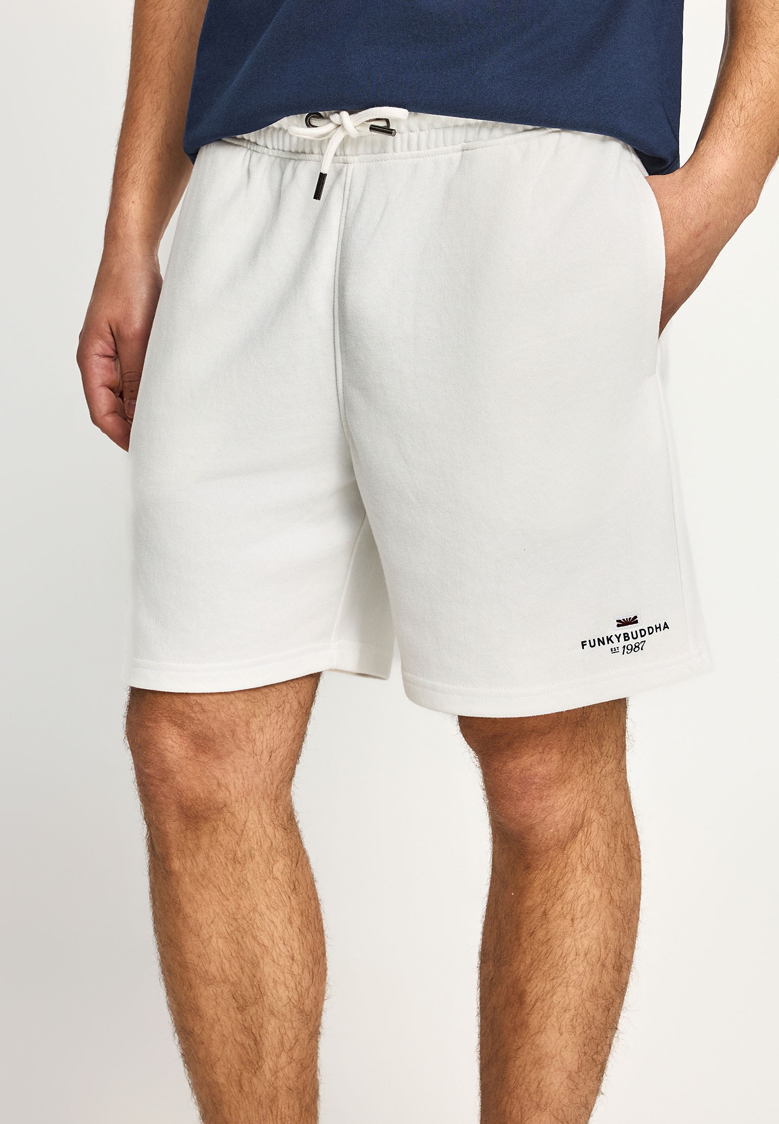 Men's Shorts Funky Buddha White