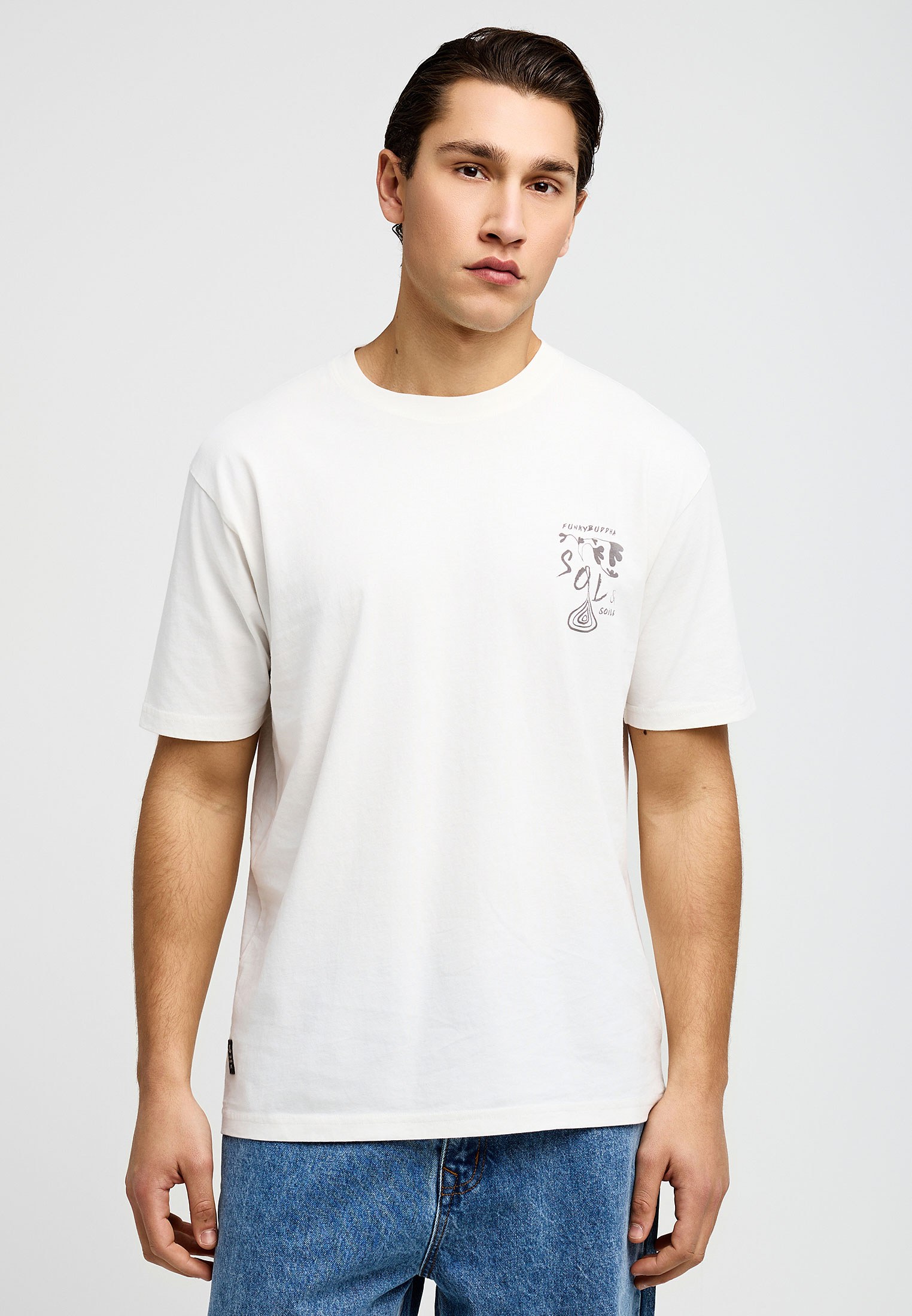 Men's Shirts Funky Buddha White