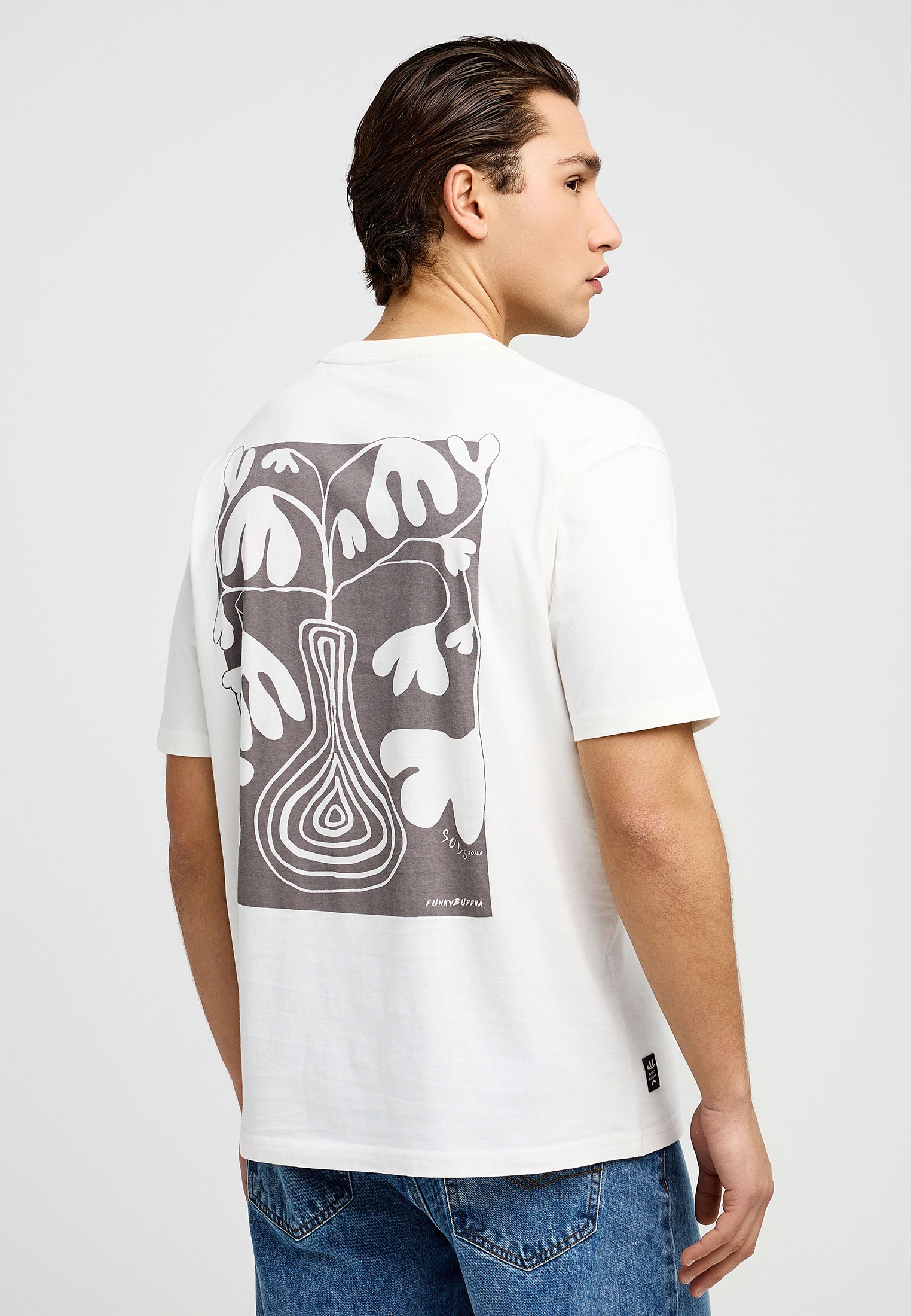 Men's Shirts Funky Buddha White