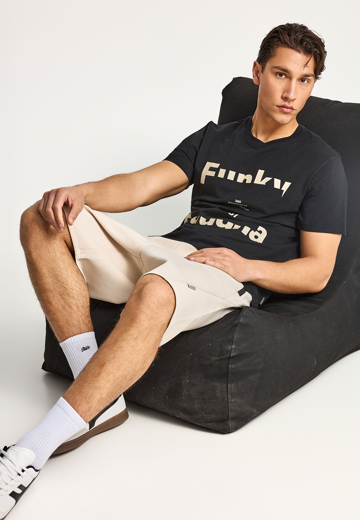 Men's Shorts Funky Buddha White