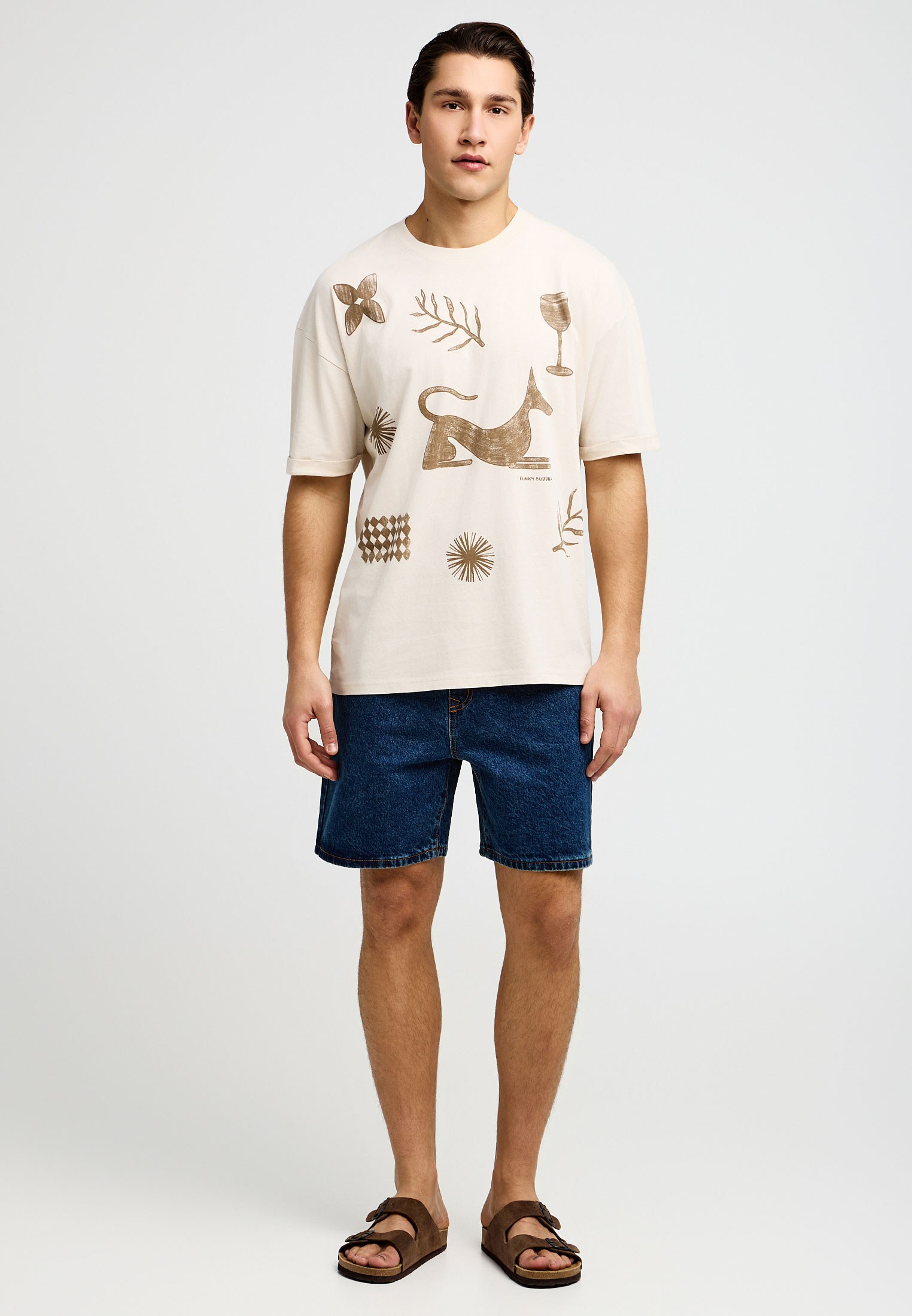 Men's Shirts Funky Buddha White