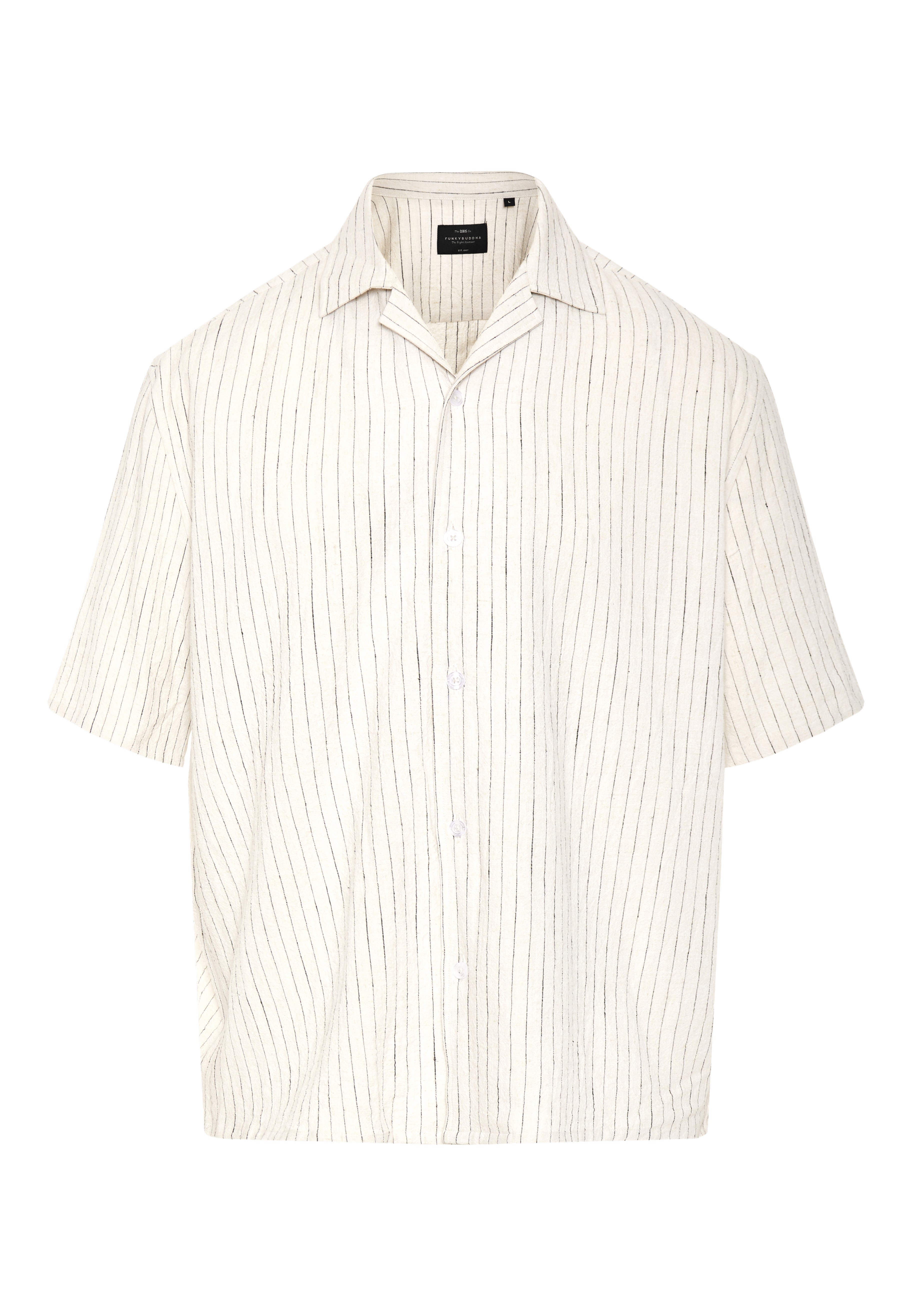 Men's Shirts Funky Buddha White