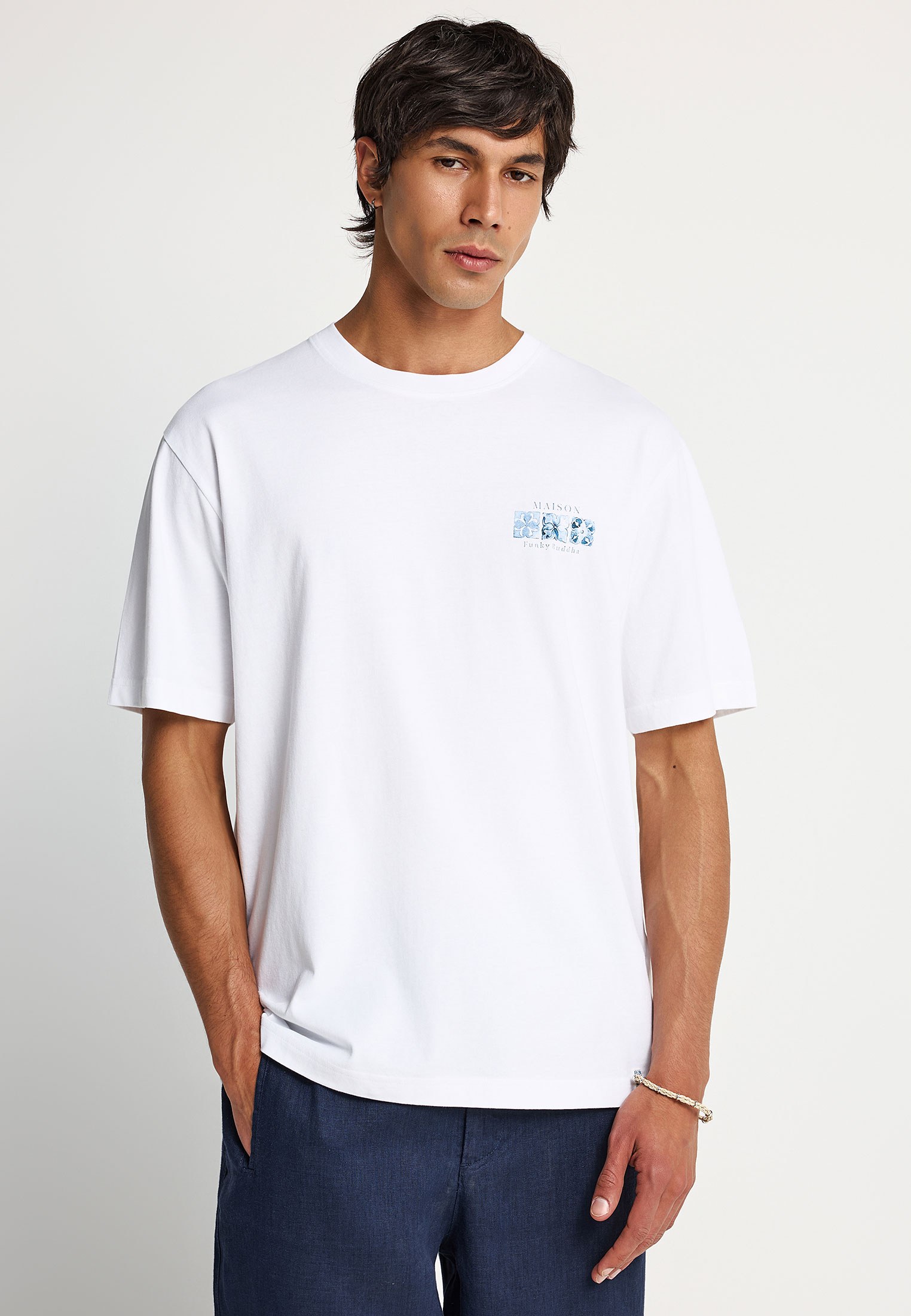 Ανδρικό t-shirt με τύπωμα στην πλάτη