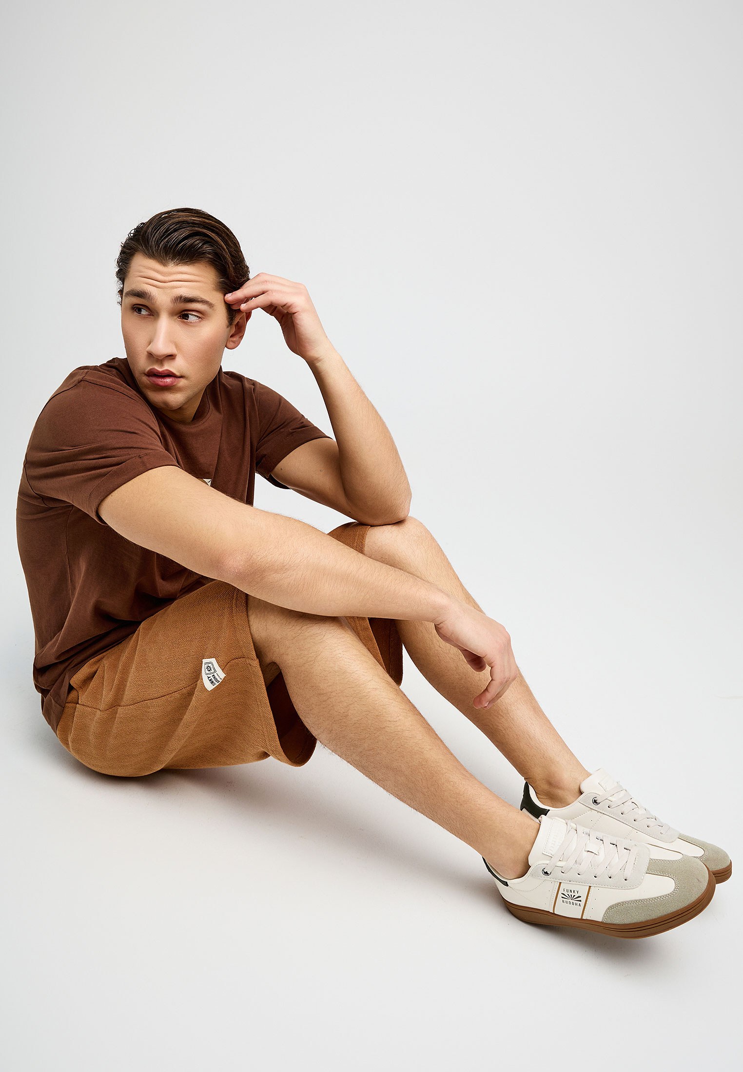 Men's Shorts Funky Buddha Brown