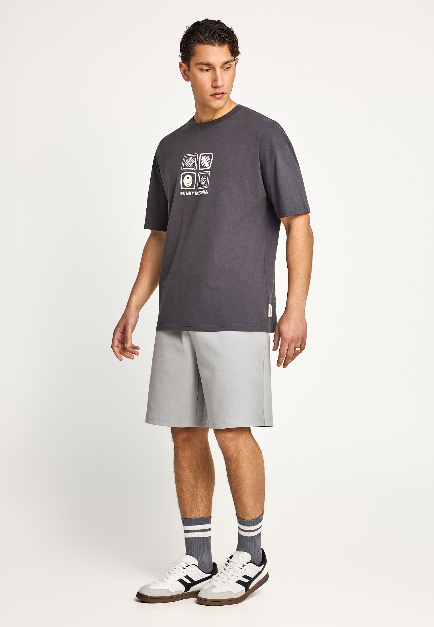 Men's Shorts Funky Buddha Gray