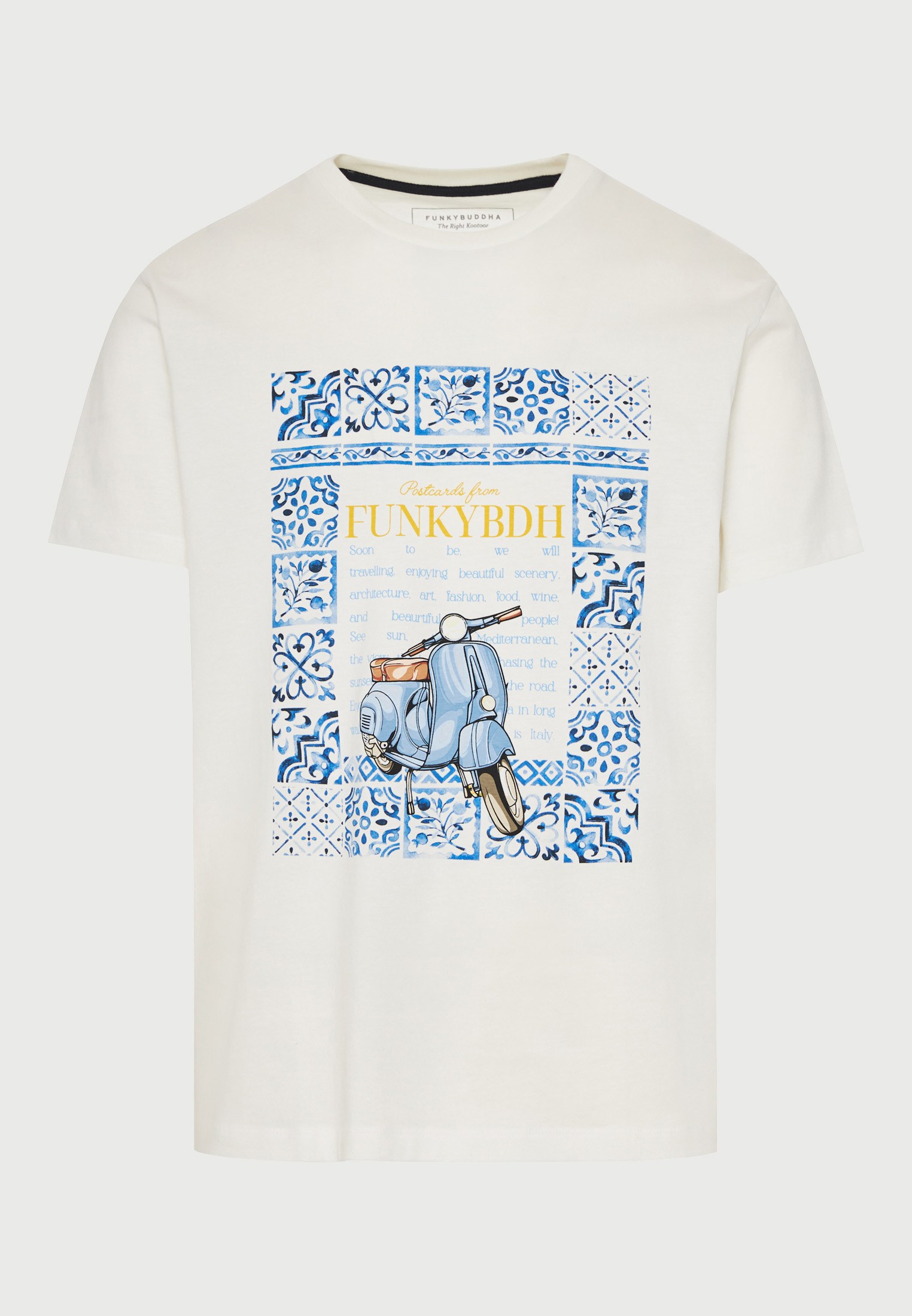 Men's Shirts Funky Buddha White