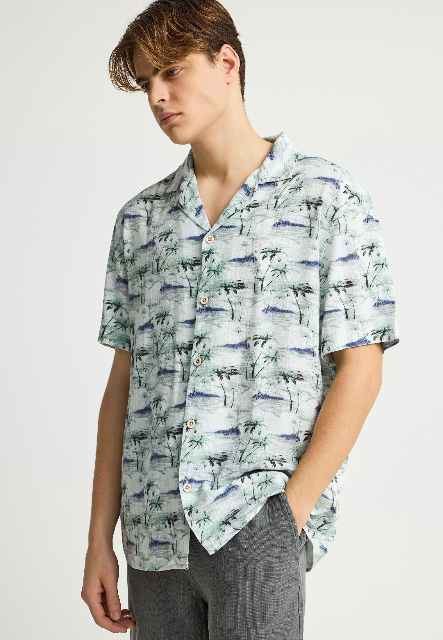 Men's Shirts Funky Buddha White