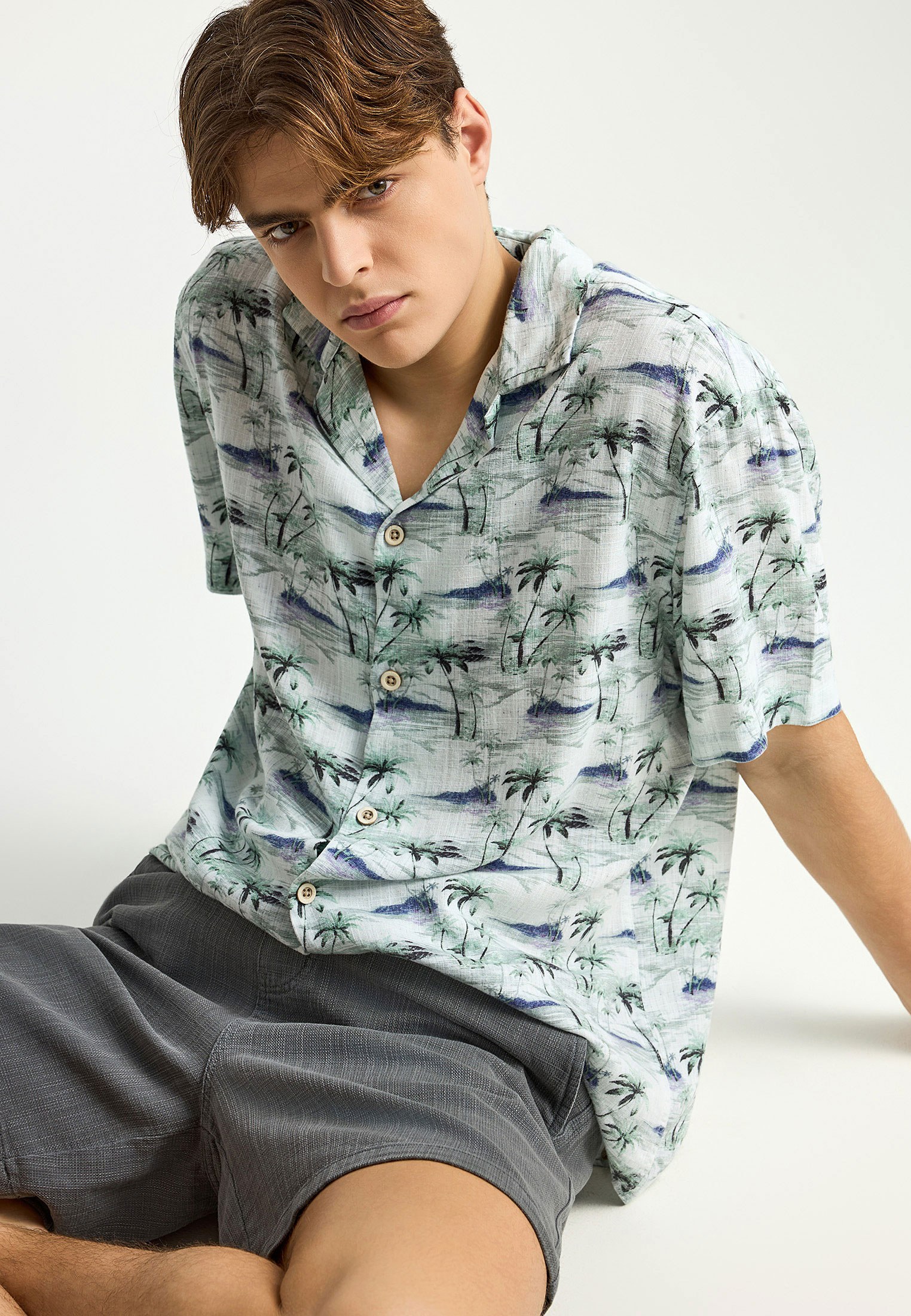 Men's Shirts Funky Buddha White