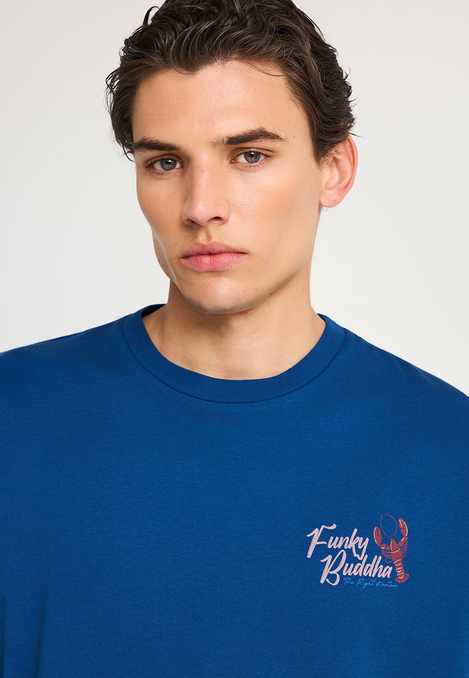 Men's Shirts Funky Buddha Blue