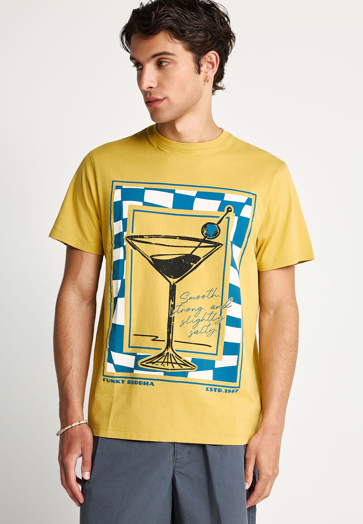 Ανδρικό βαμβακερό t-shirt με τύπωμα