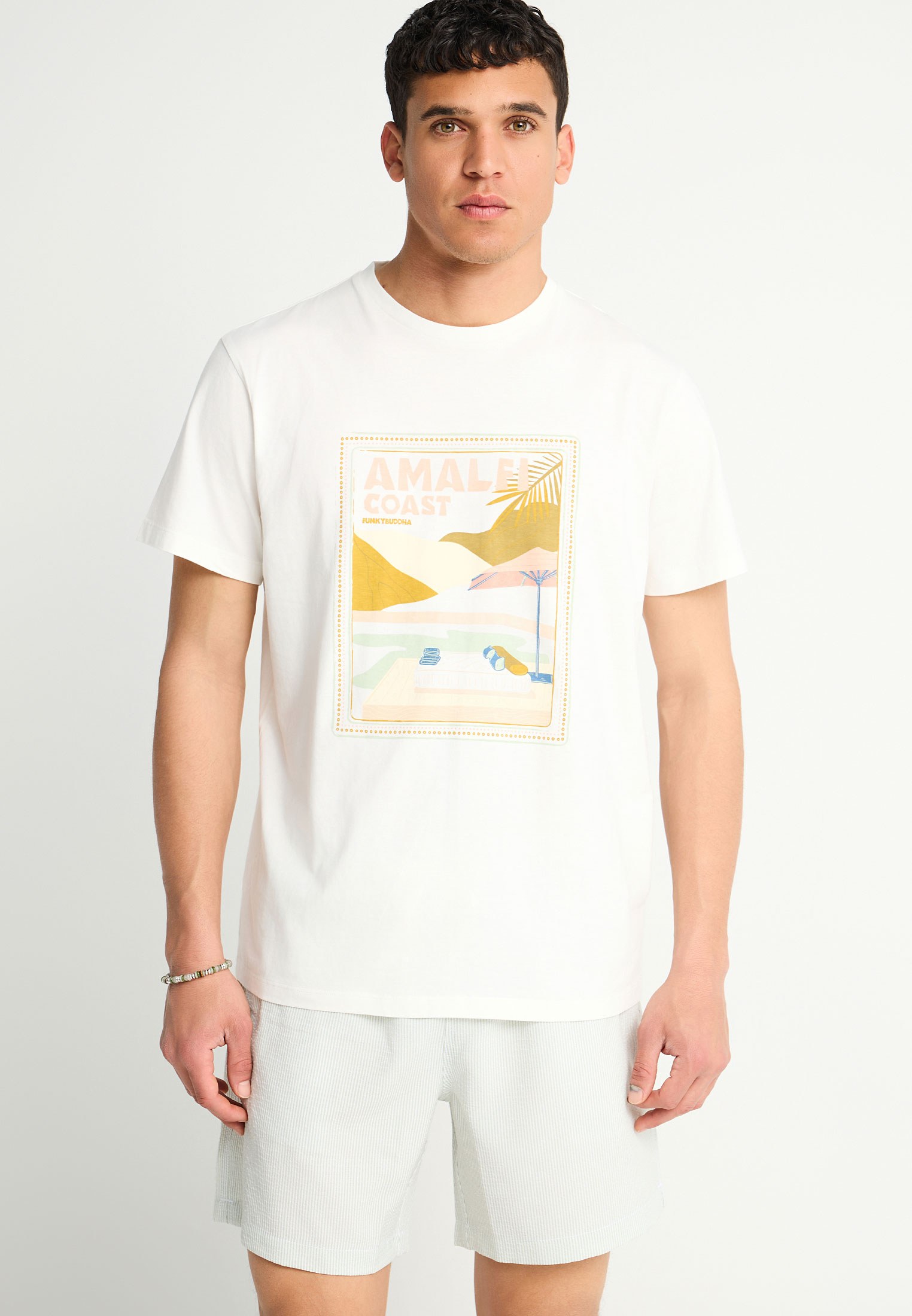 Men's Shirts Funky Buddha White