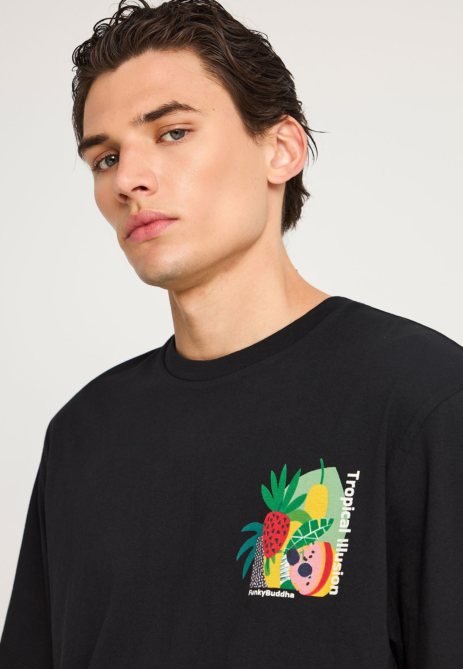 Men's Shirts Funky Buddha Black