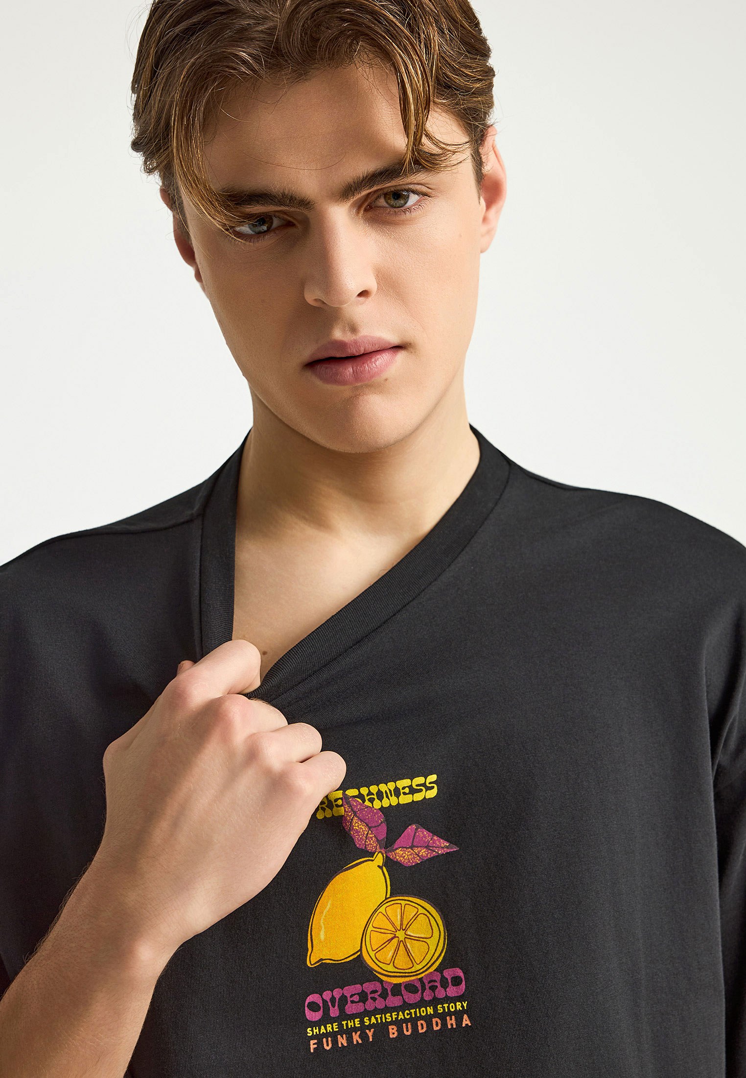 Men's Shirts Funky Buddha Black