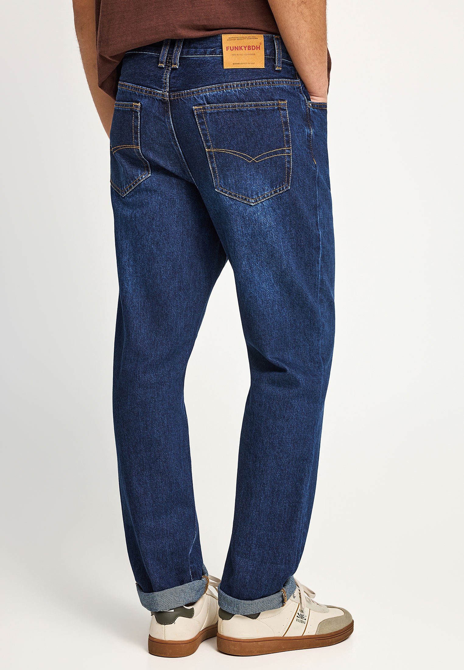 Ανδρικό straight fit τζην από βαμβάκι