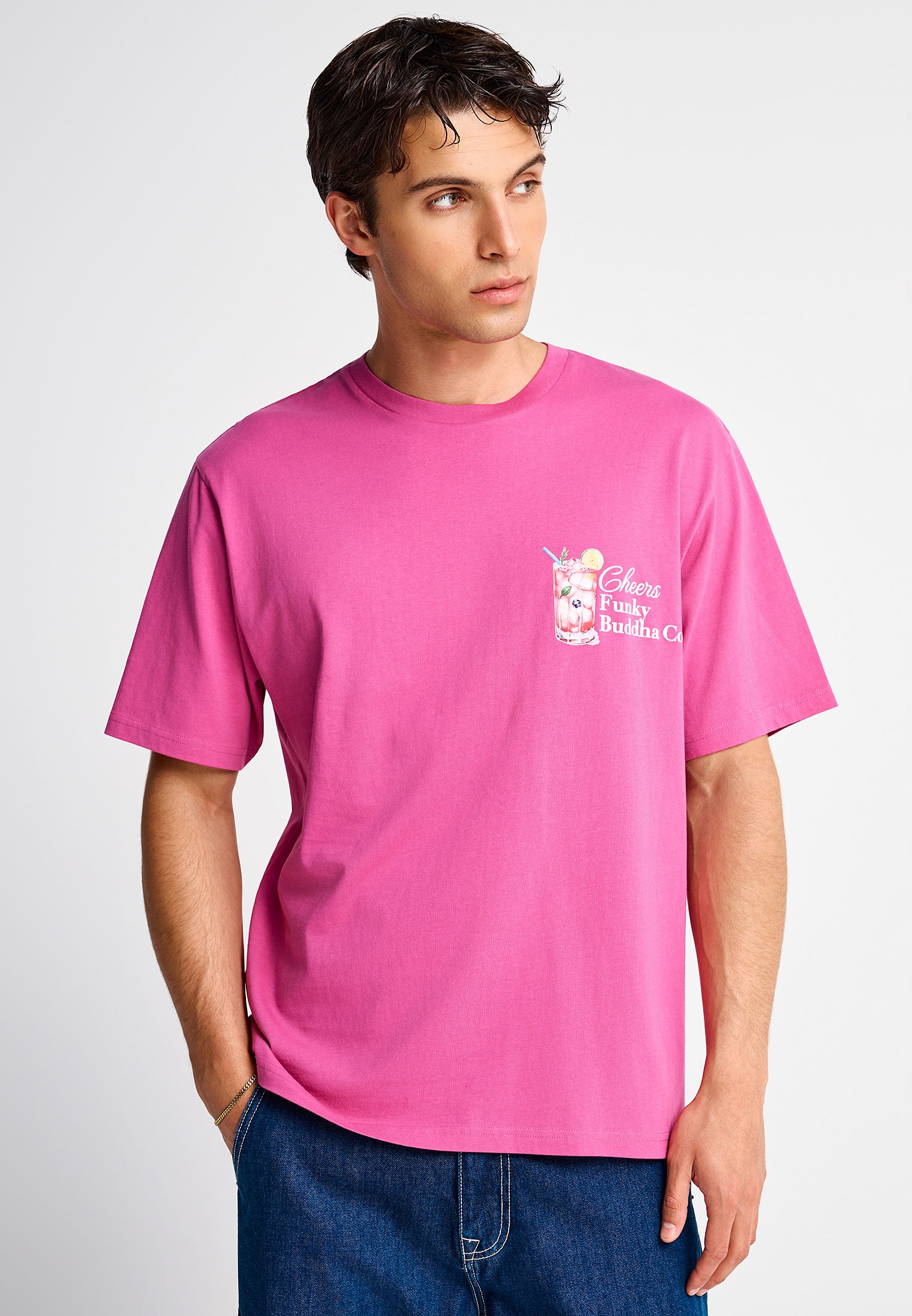 Ανδρικό βαμβακερό t-shirt με τύπωμα