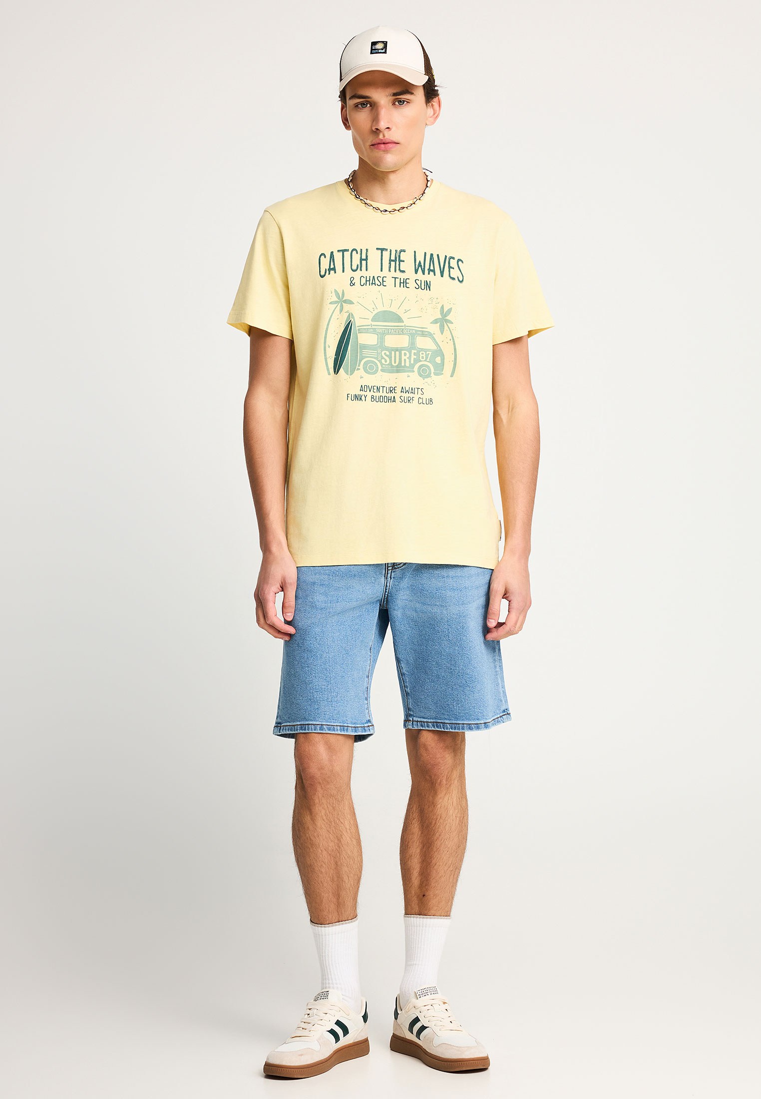 Men's Shirts Funky Buddha Yellow