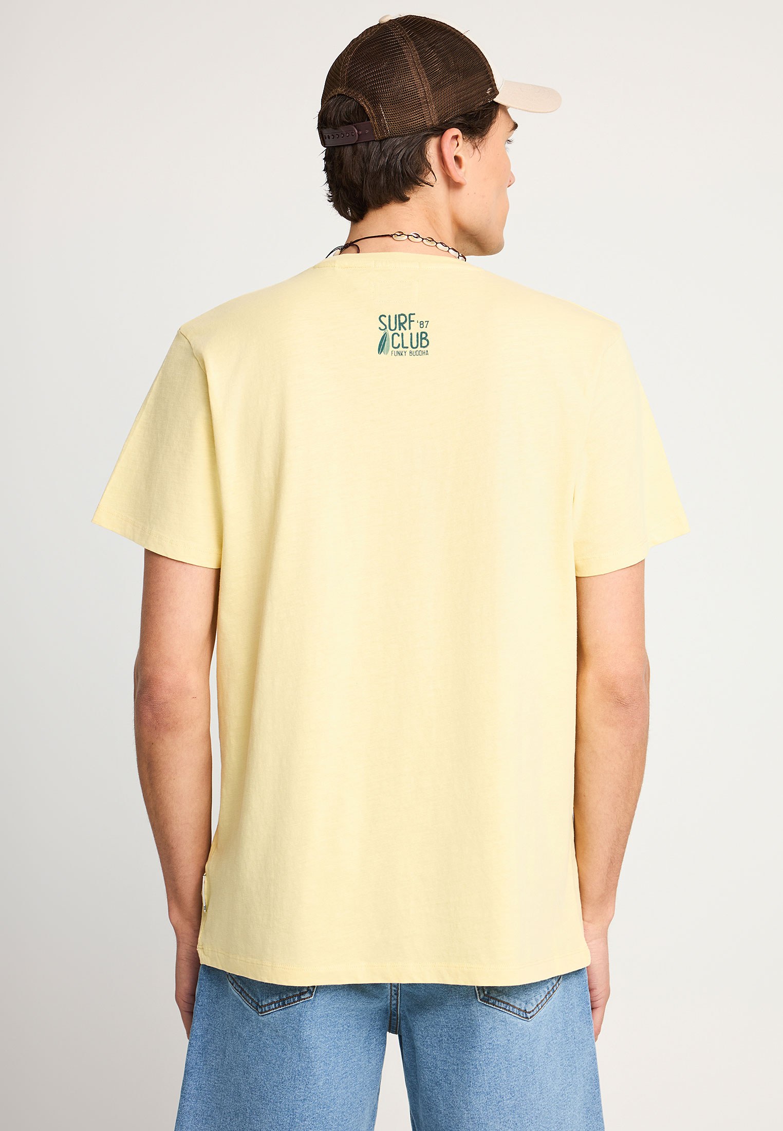 Men's Shirts Funky Buddha Yellow