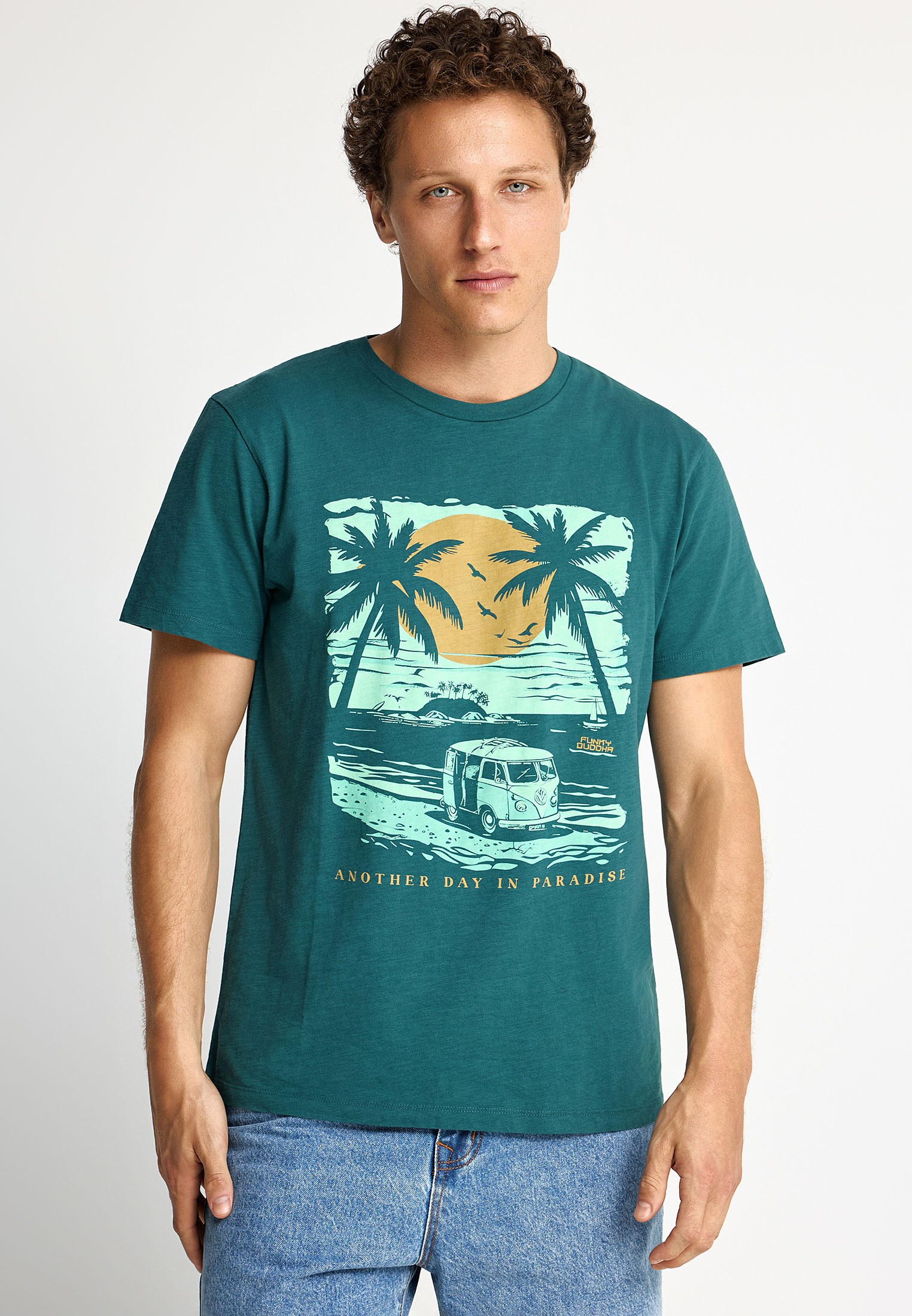 Ανδρικό βαμβακερό t-shirt με τύπωμα