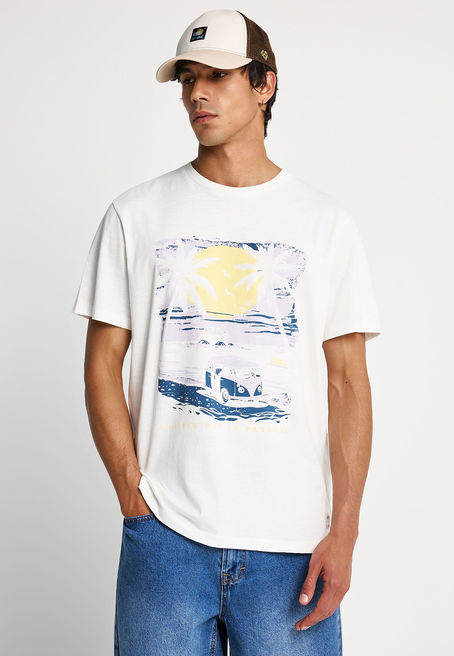 Ανδρικό βαμβακερό t-shirt με τύπωμα