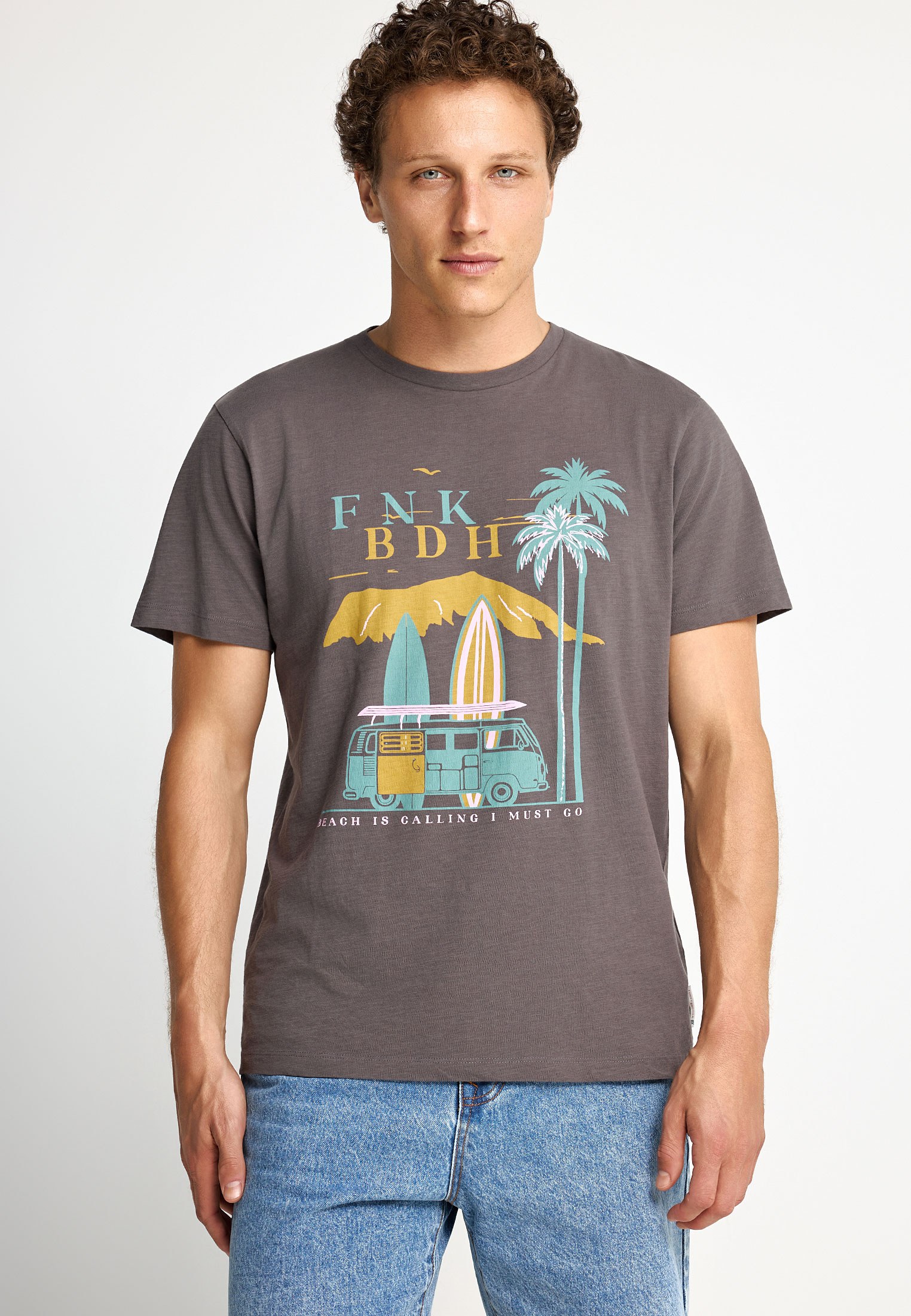 Ανδρικό βαμβακερό t-shirt με τύπωμα