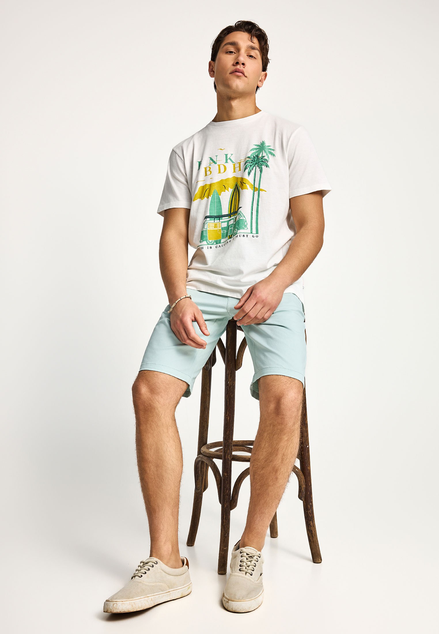 Men's Shirts Funky Buddha White