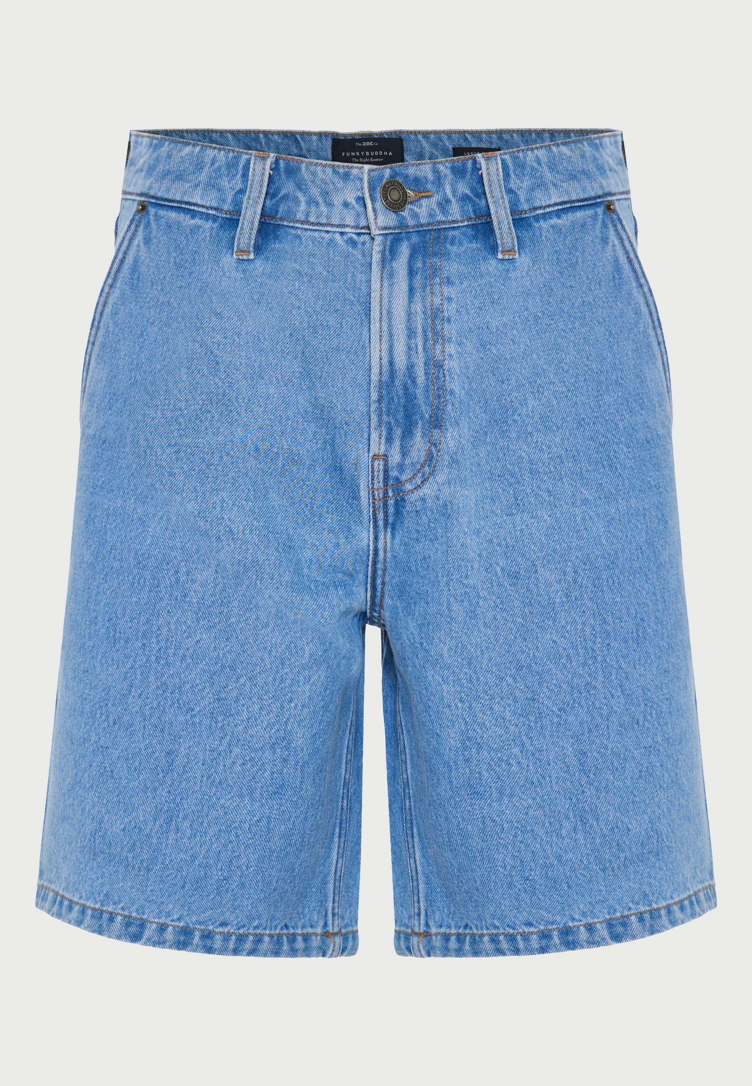 Ανδρική loose βερμούδα τζιν από βαμβάκι