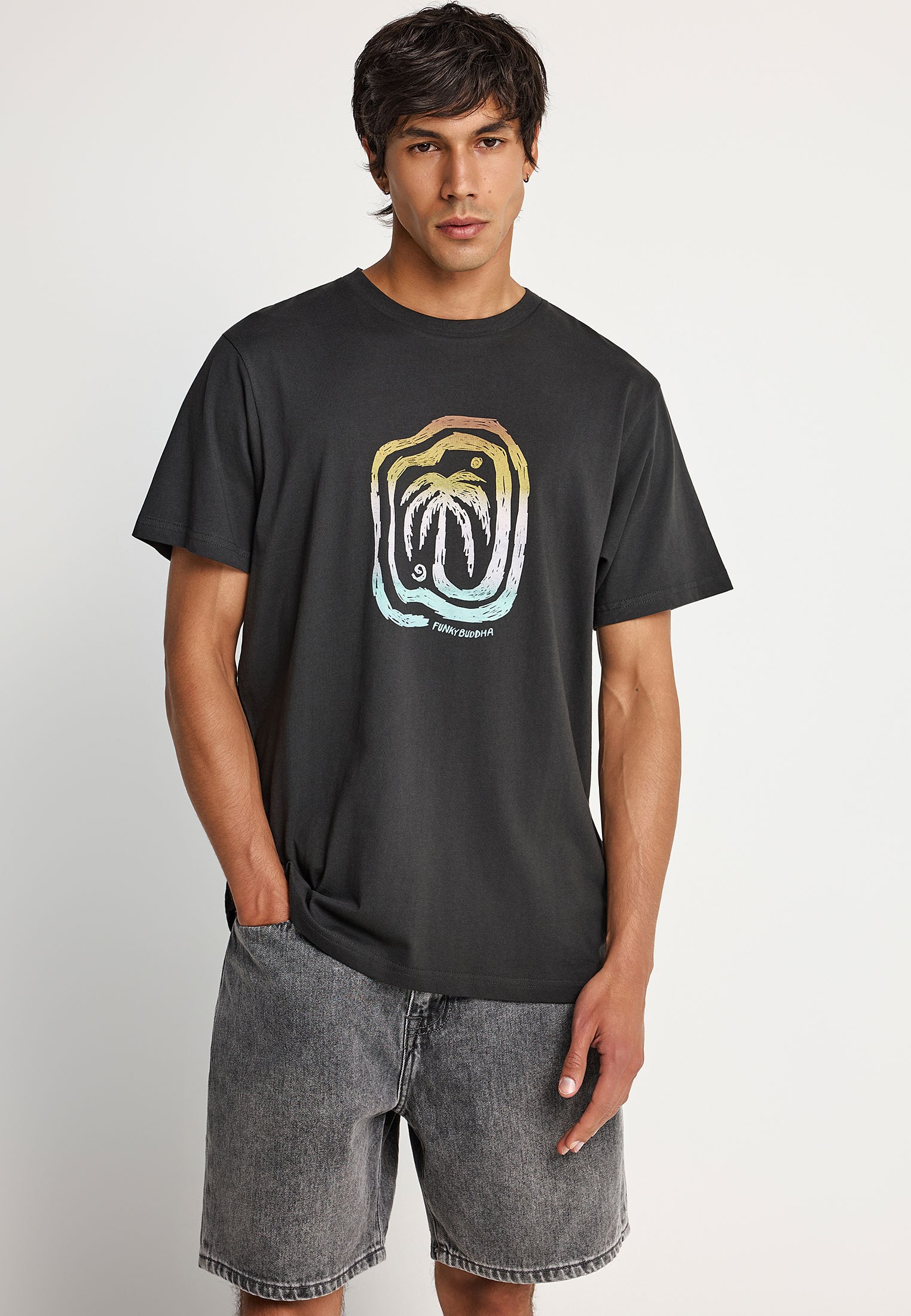 Ανδρικό βαμβακερό t-shirt με τύπωμα
