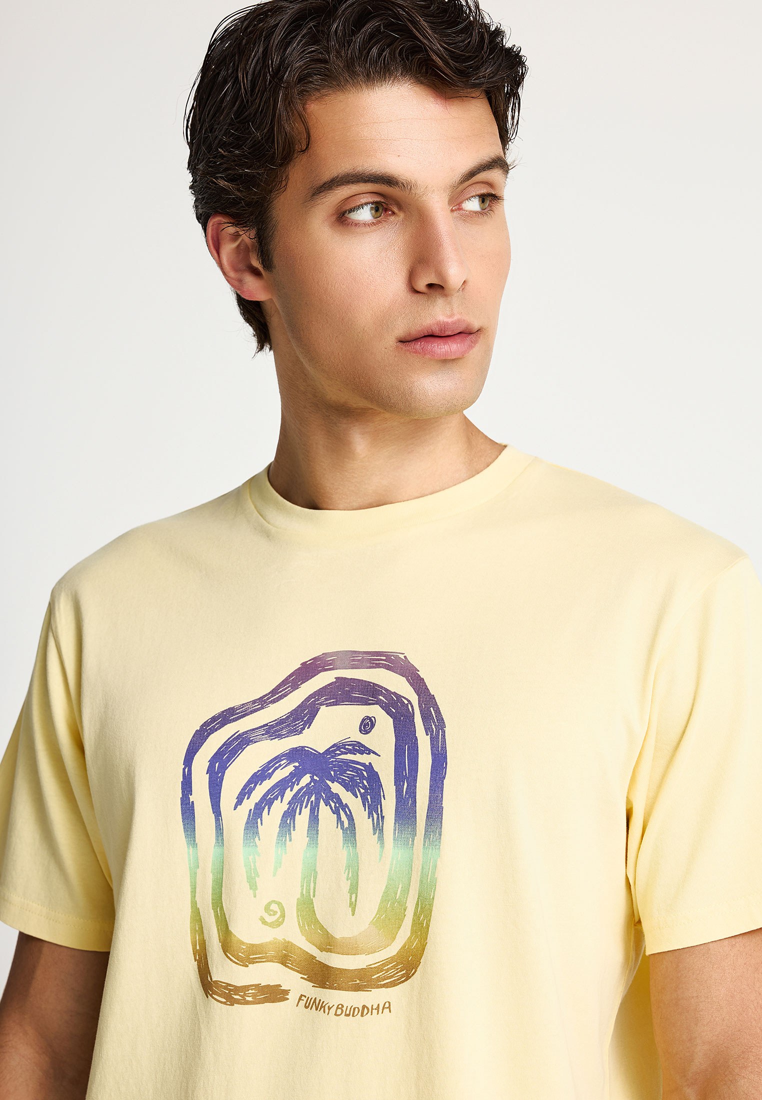 Ανδρικό βαμβακερό t-shirt με τύπωμα