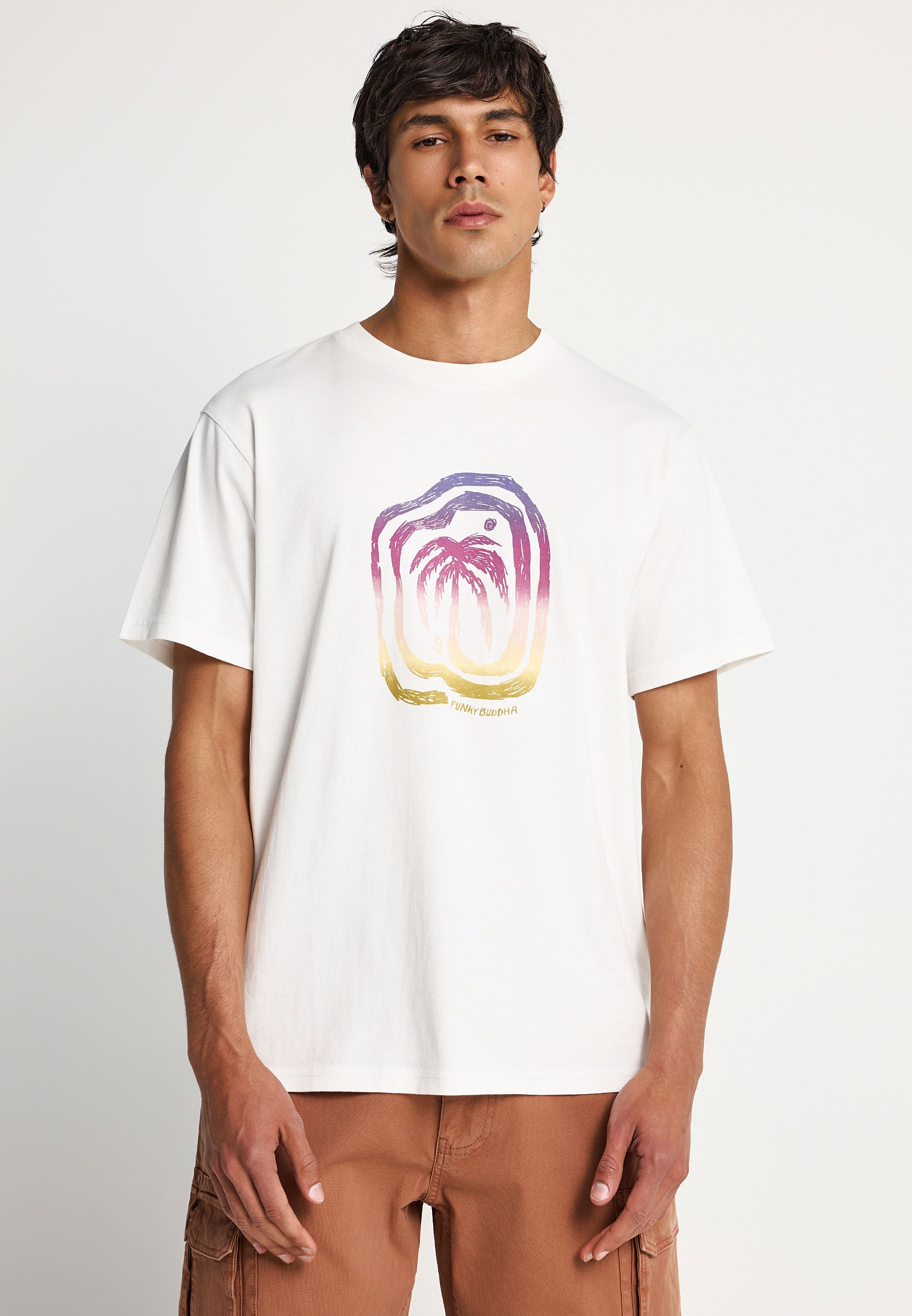 Ανδρικό βαμβακερό t-shirt με τύπωμα