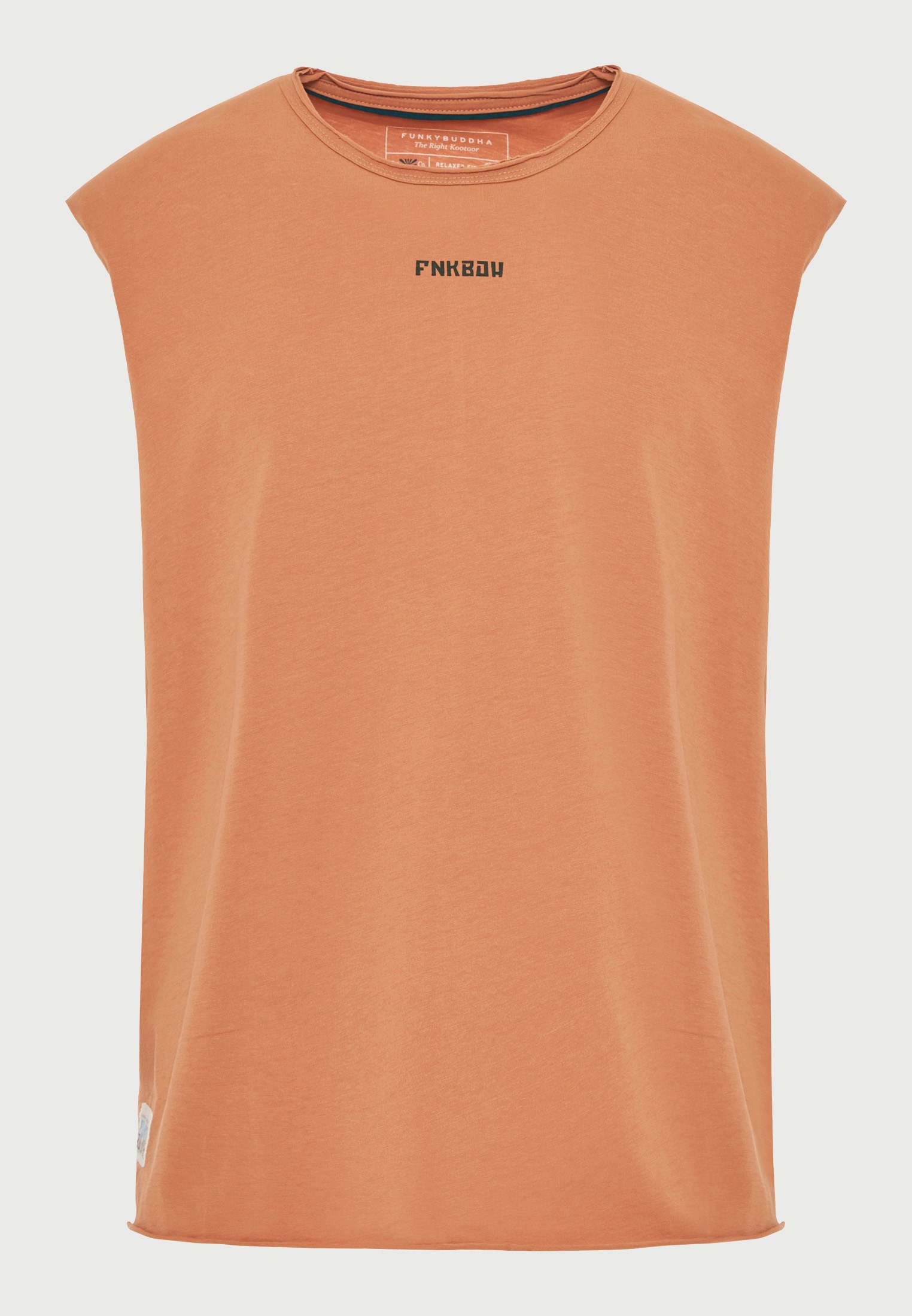 Ανδρική αμάνικη μπλούζα με τύπωμα στην πλάτη