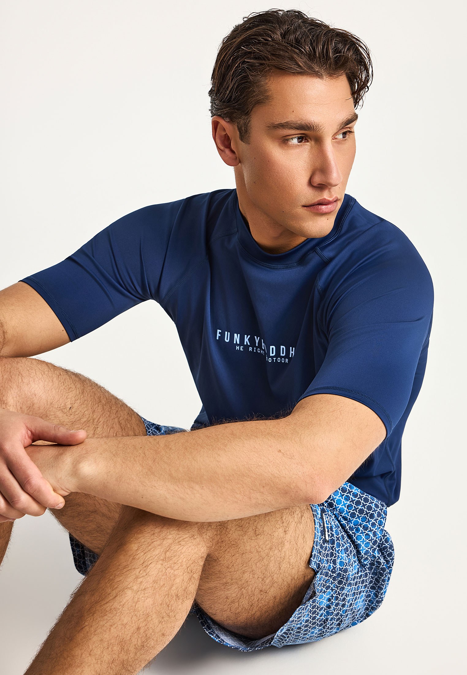 Men's Shirts Funky Buddha Blue