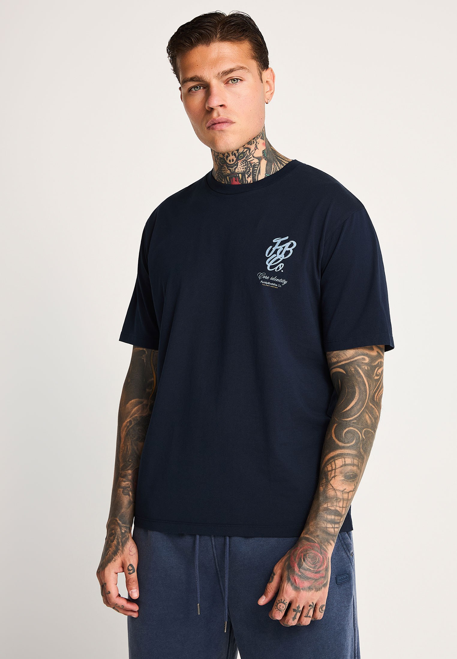 Ανδρικό printed t-shirt με κοντά μανίκια relaxed-fit