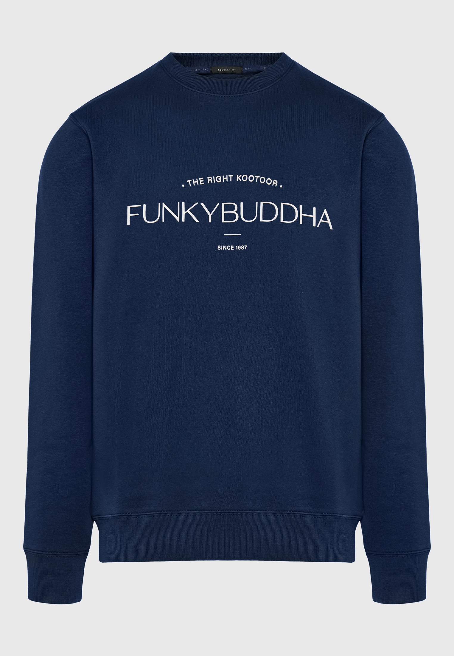 Ανδρική μπλούζα φούτερ crewneck με λογότυπο