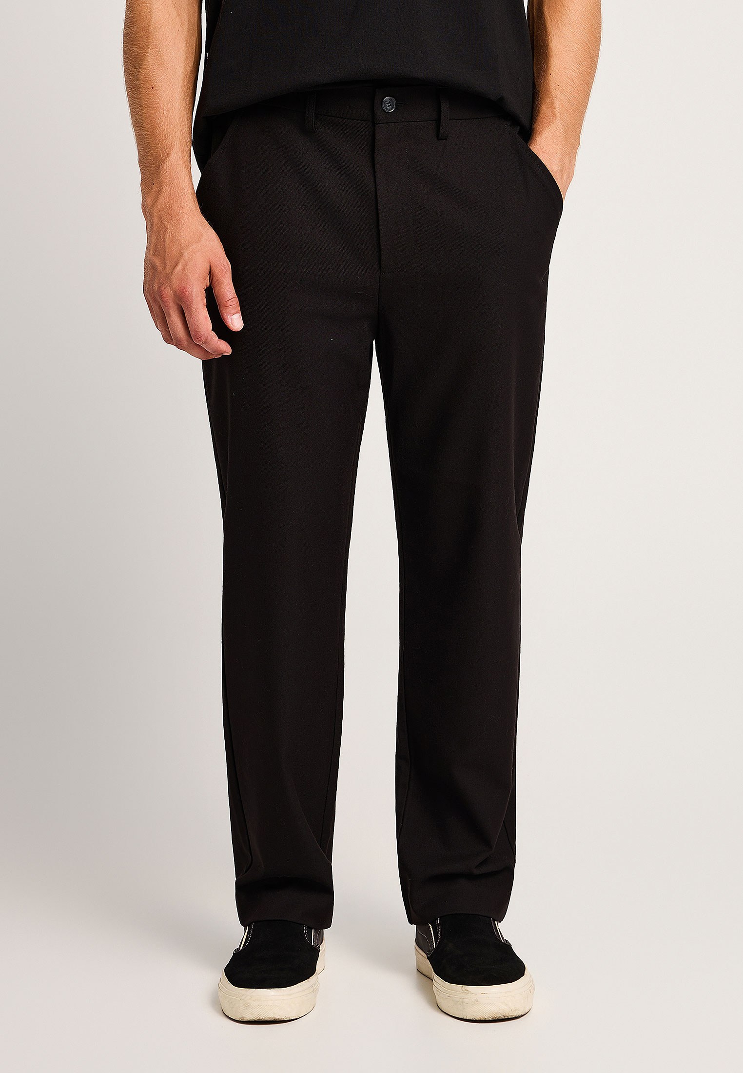 Ανδρικό loose tapered chino με μάλλινη σύνθεση