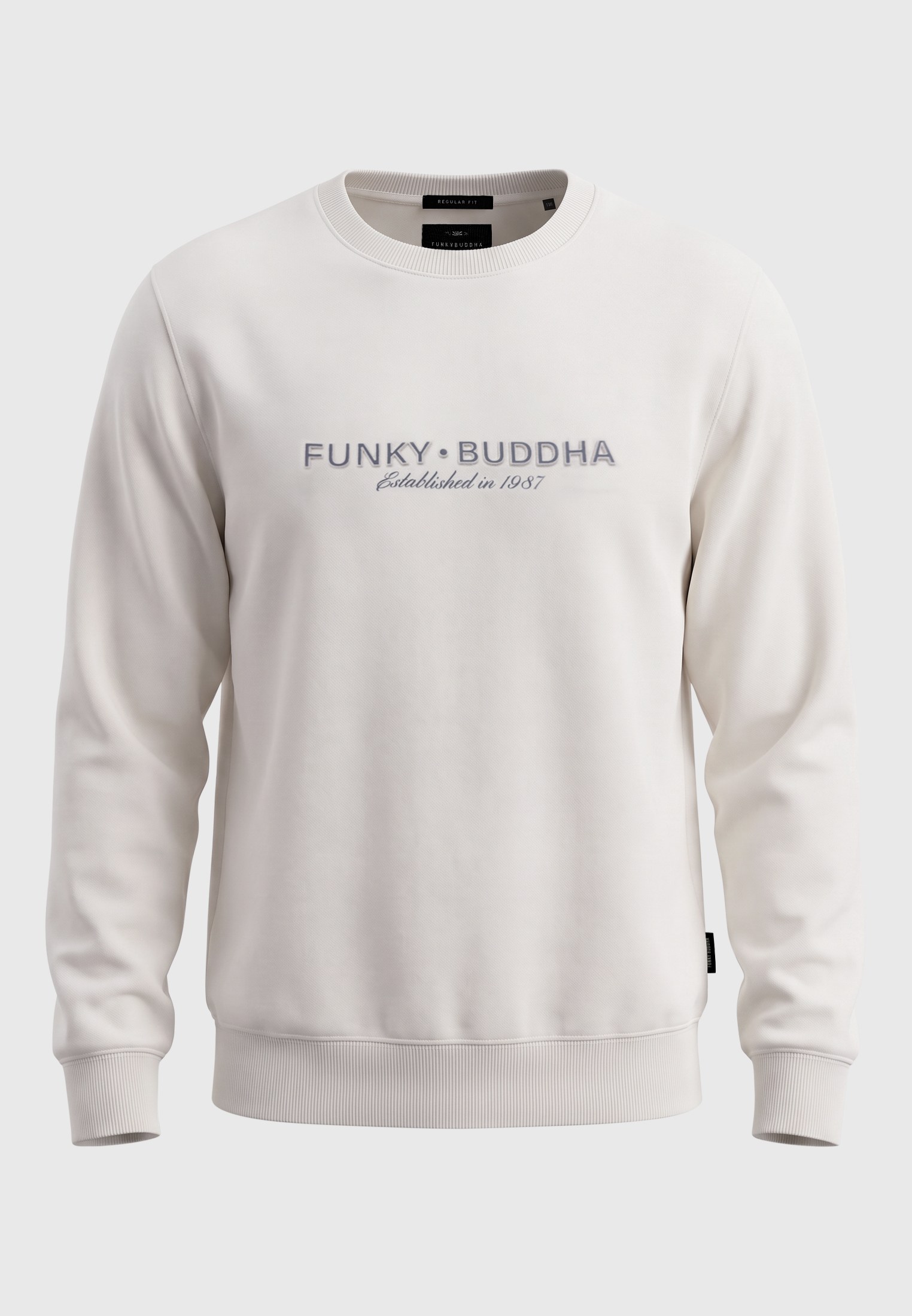 FUNKY BUDDHA - ΣΗΜΑΝΤΙΚΟ: Σε περίπτωση διαφοράς τιμής από το κατάστημα ισχύει παντα και μόνο η τιμή του καταστήματος Ανδρικό φούτερ με καλλιγραφικό logo