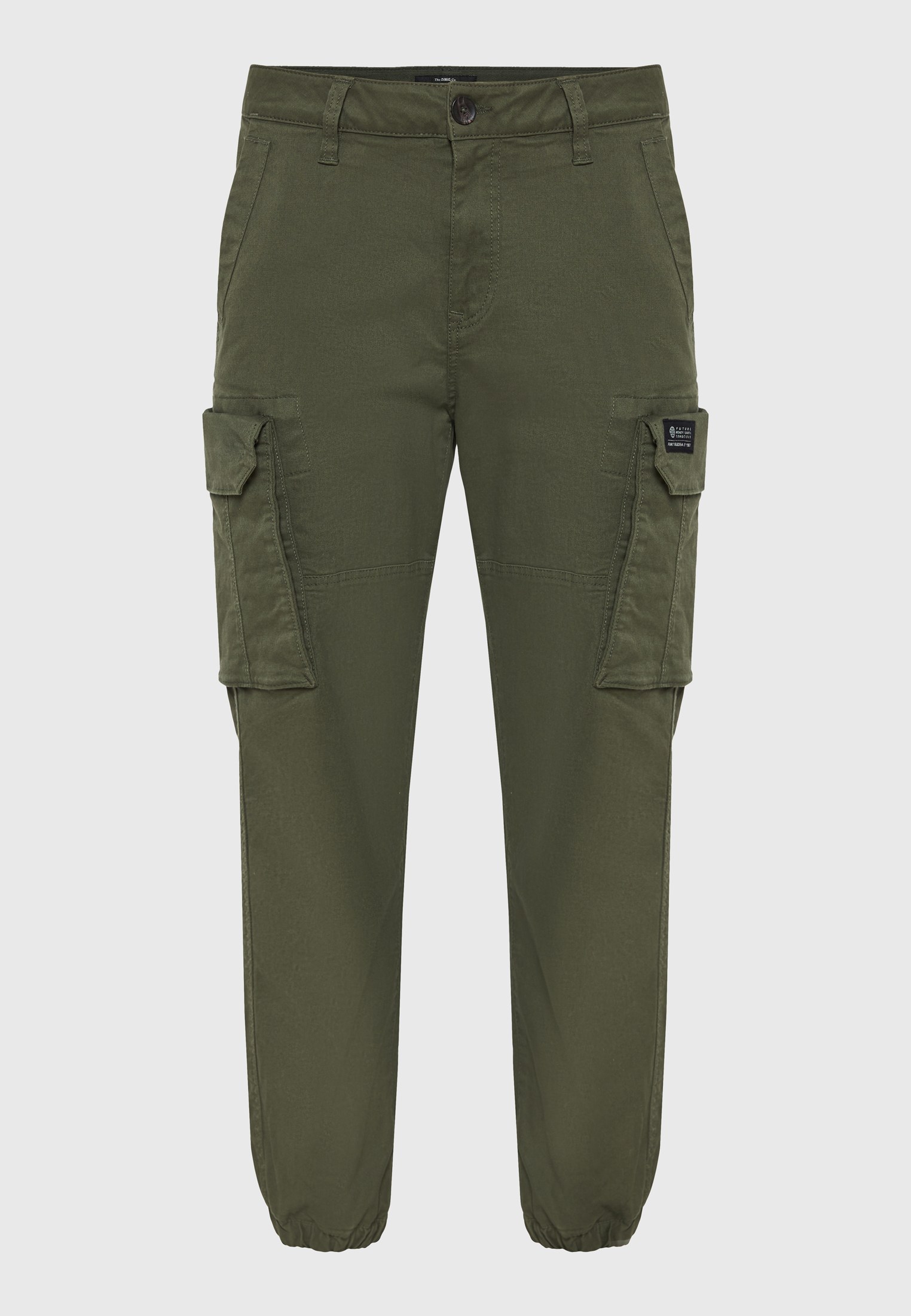 Ανδρικό cargo jogger από ελαστικό βαμβακερό twill