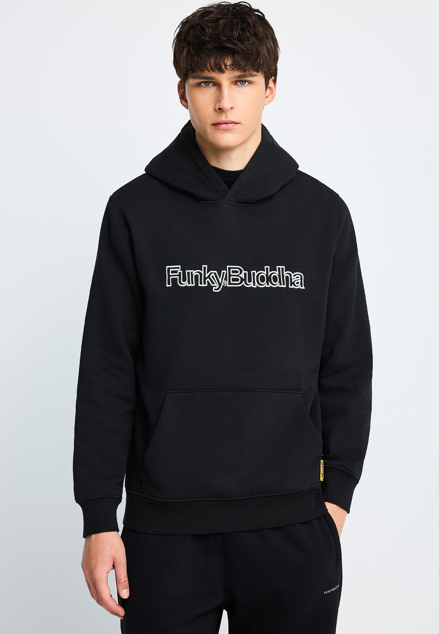 Ανδρικό hoodie με ανάγλυφο logo