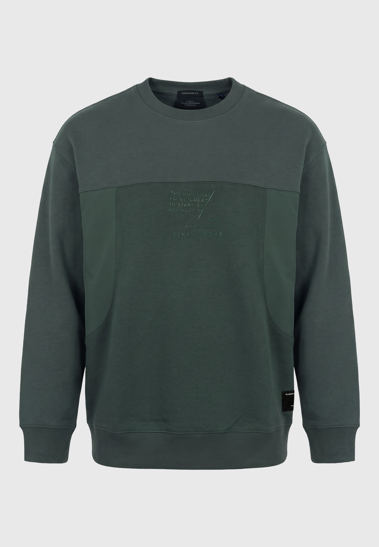Ανδρικό oversized φούτερ crewneck