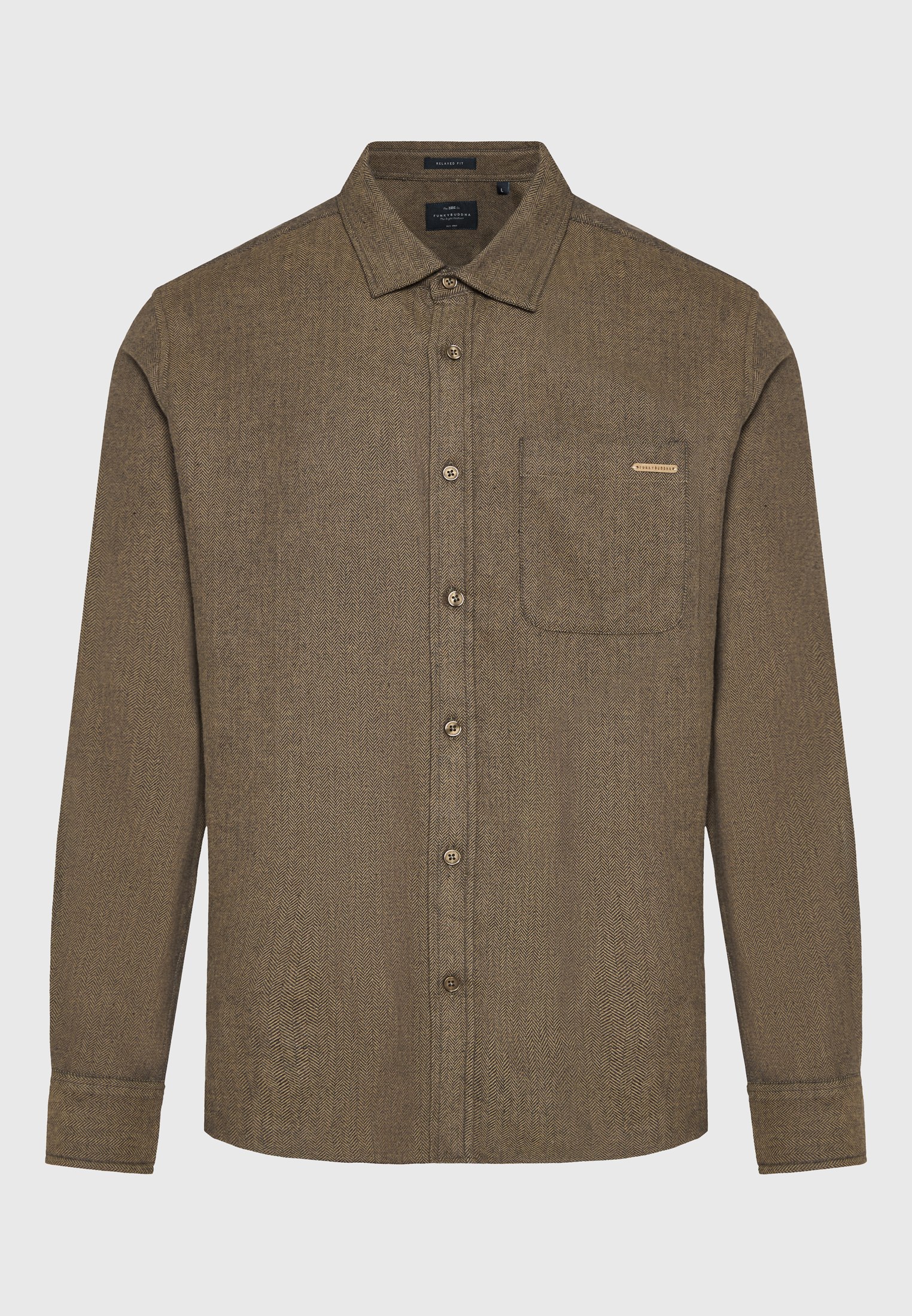 Ανδρικό flannel πουκάμισο relaxed fit