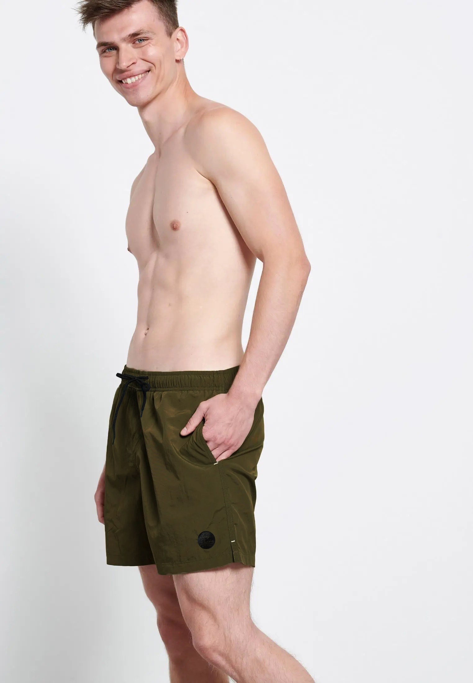 Men's Swim Shorts Funky Buddha Khaki