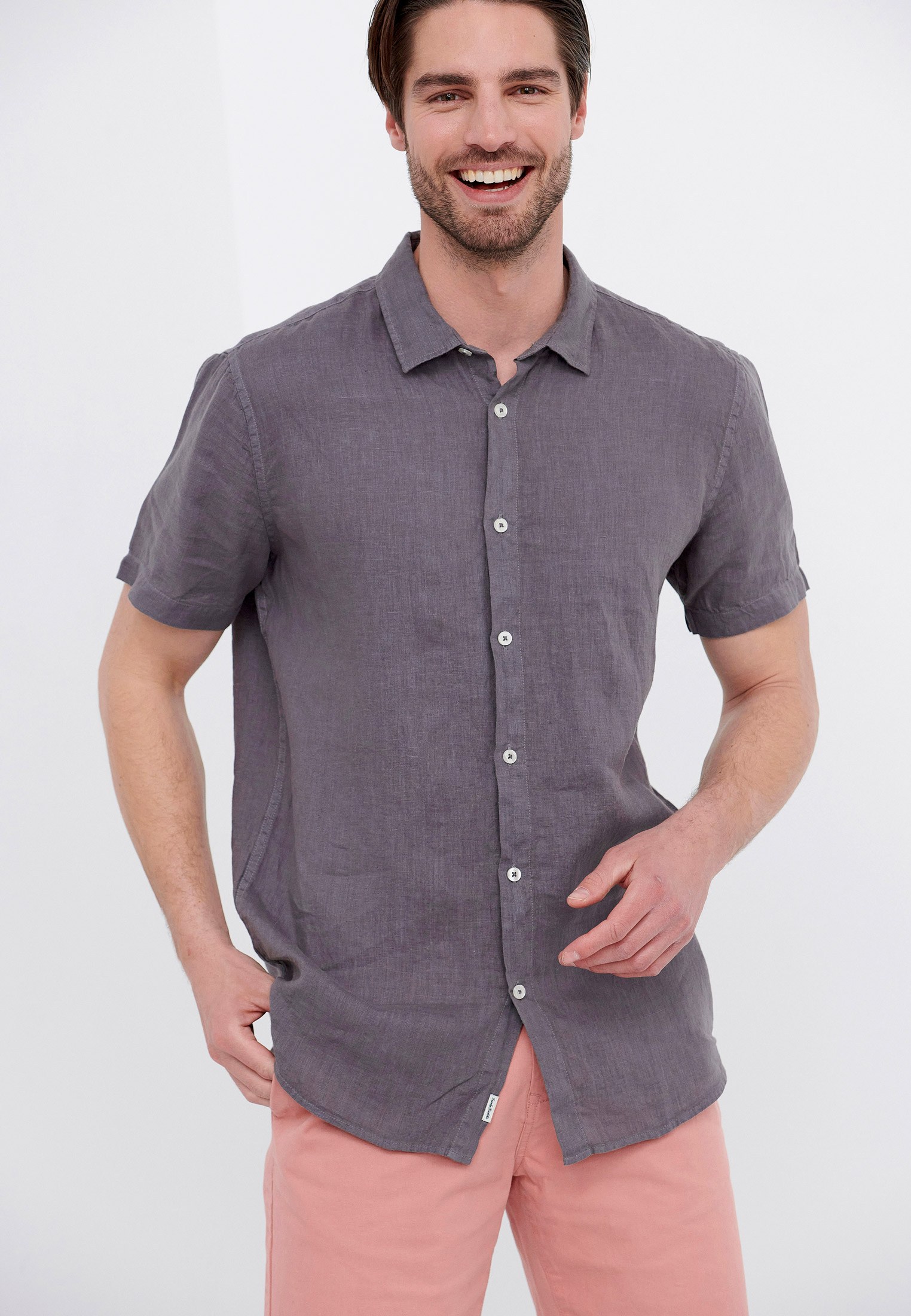 Men's Shirts Funky Buddha Gray