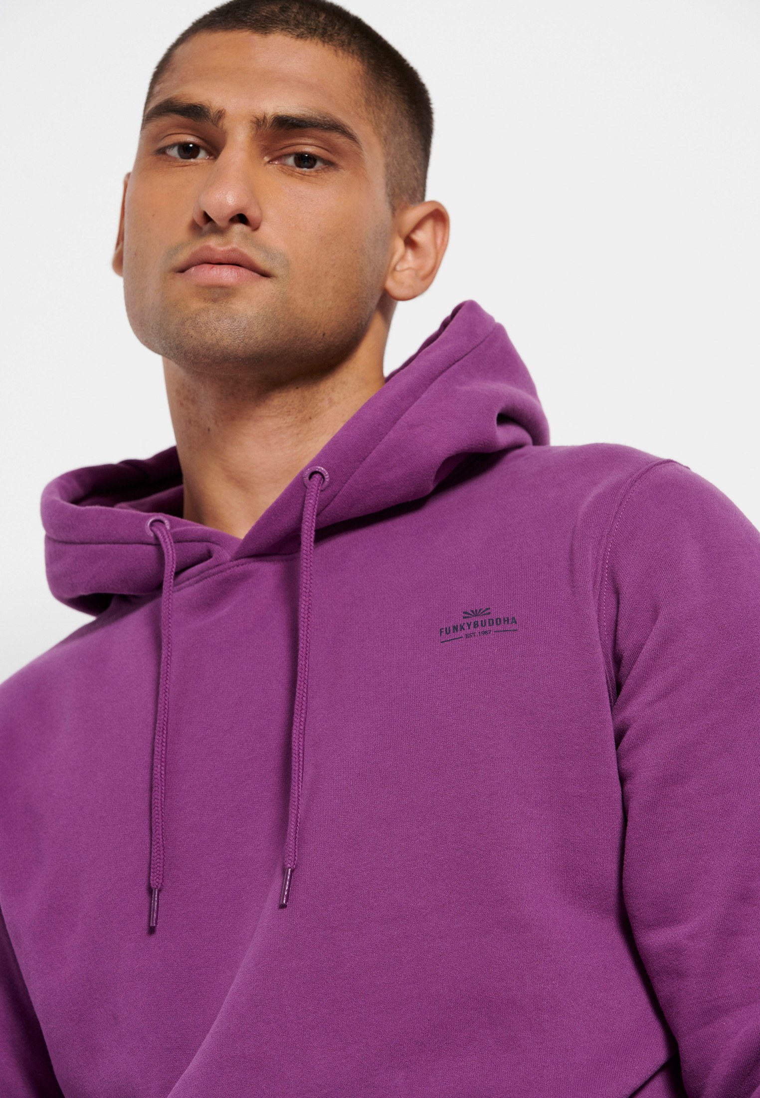 Men's Hoodies & Sweatshirts Funky Buddha Purple