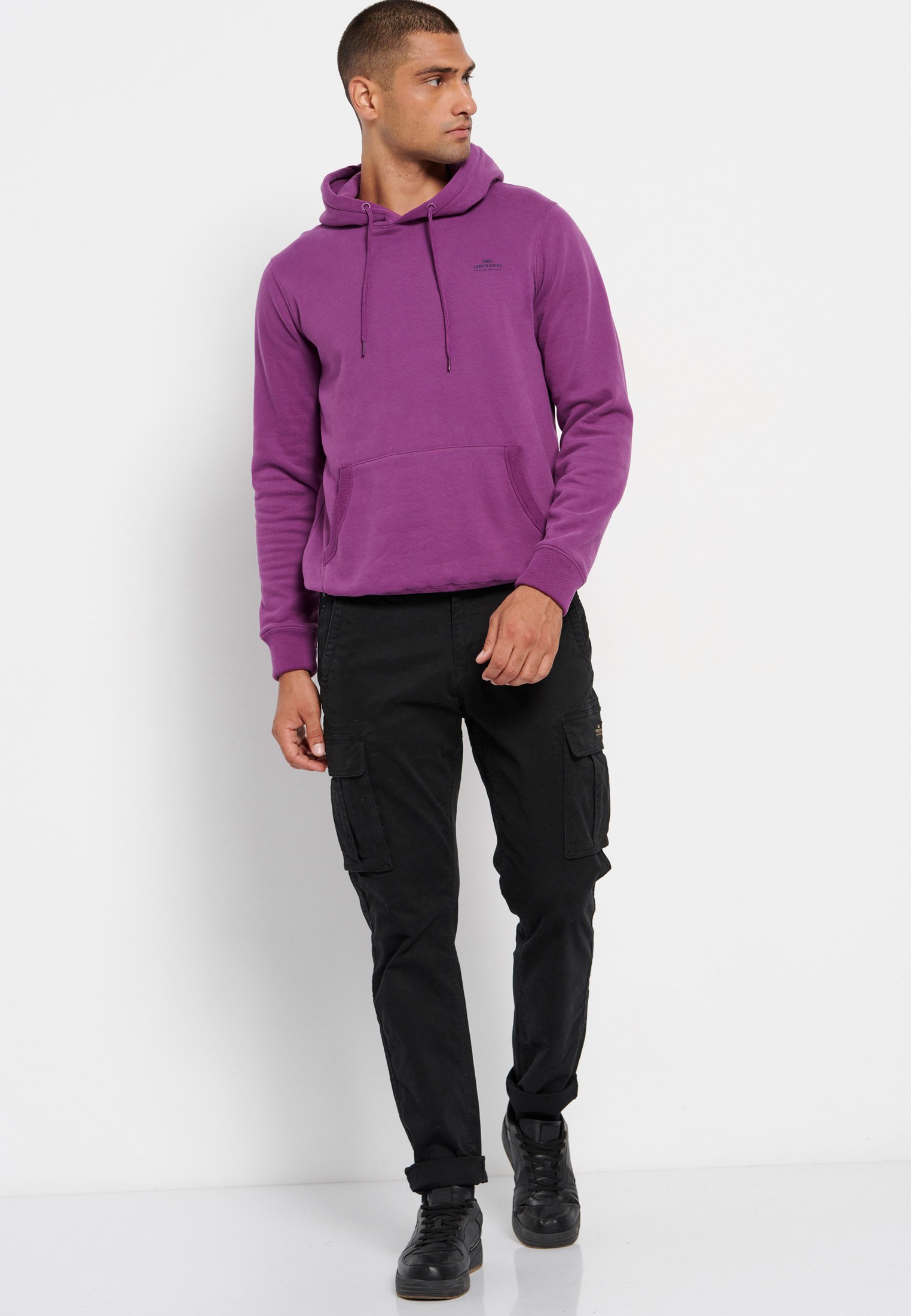 Men's Hoodies & Sweatshirts Funky Buddha Purple
