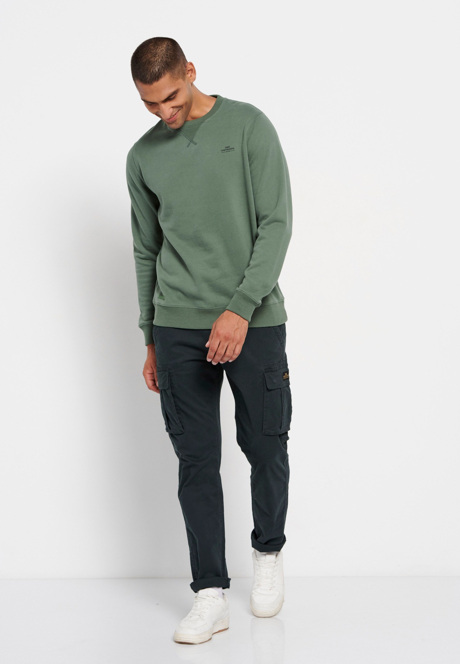 Men's Hoodies & Sweatshirts Funky Buddha Green