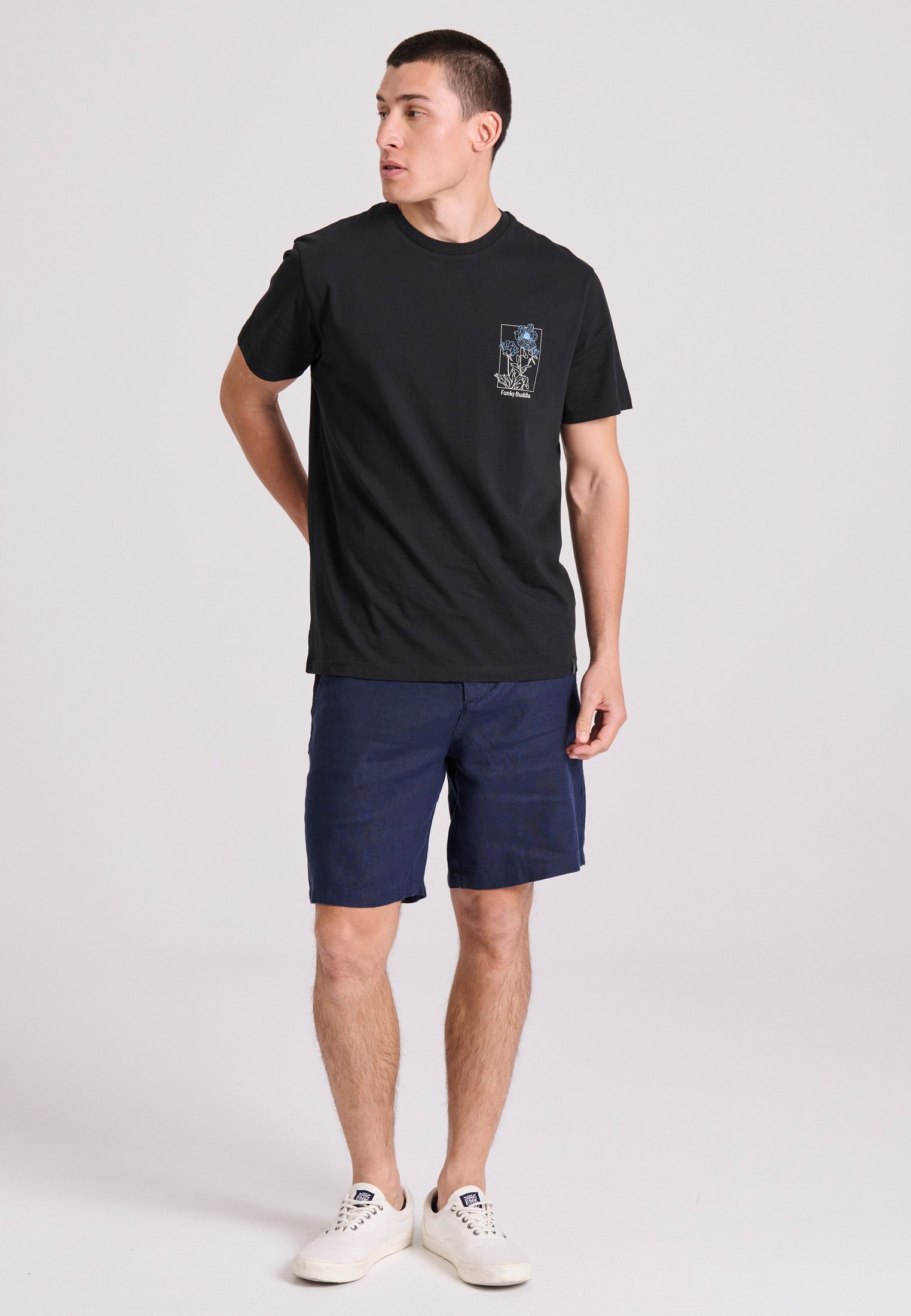 Men's Trousers Funky Buddha Navy