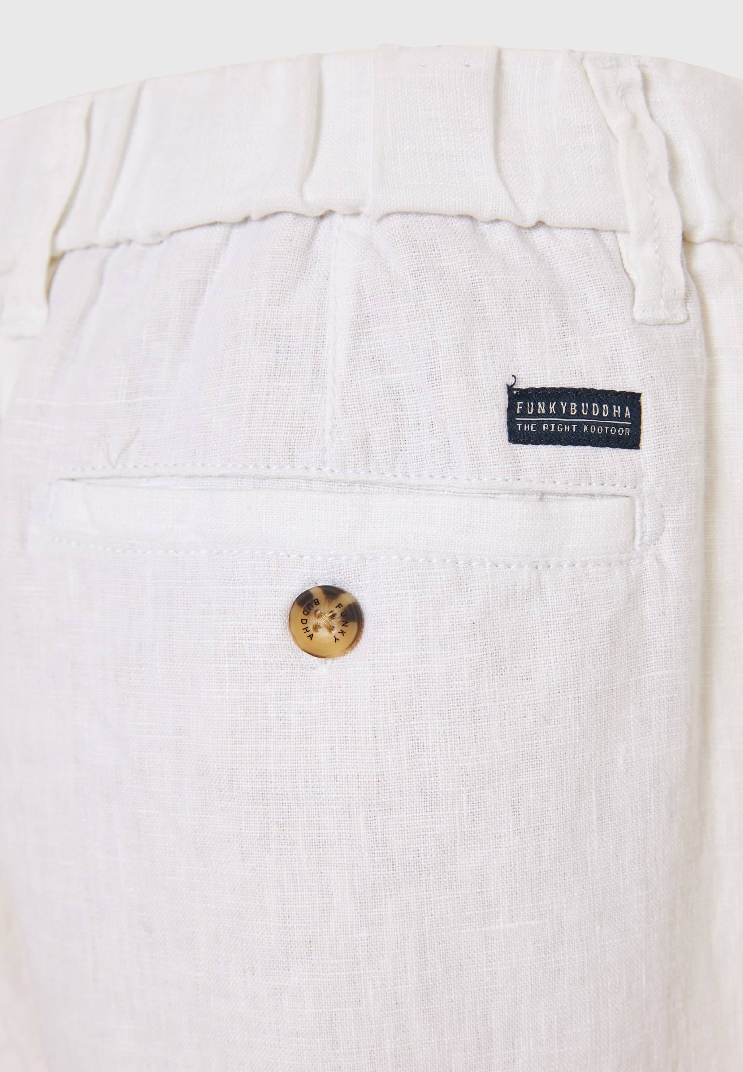 Men's Trousers Funky Buddha White