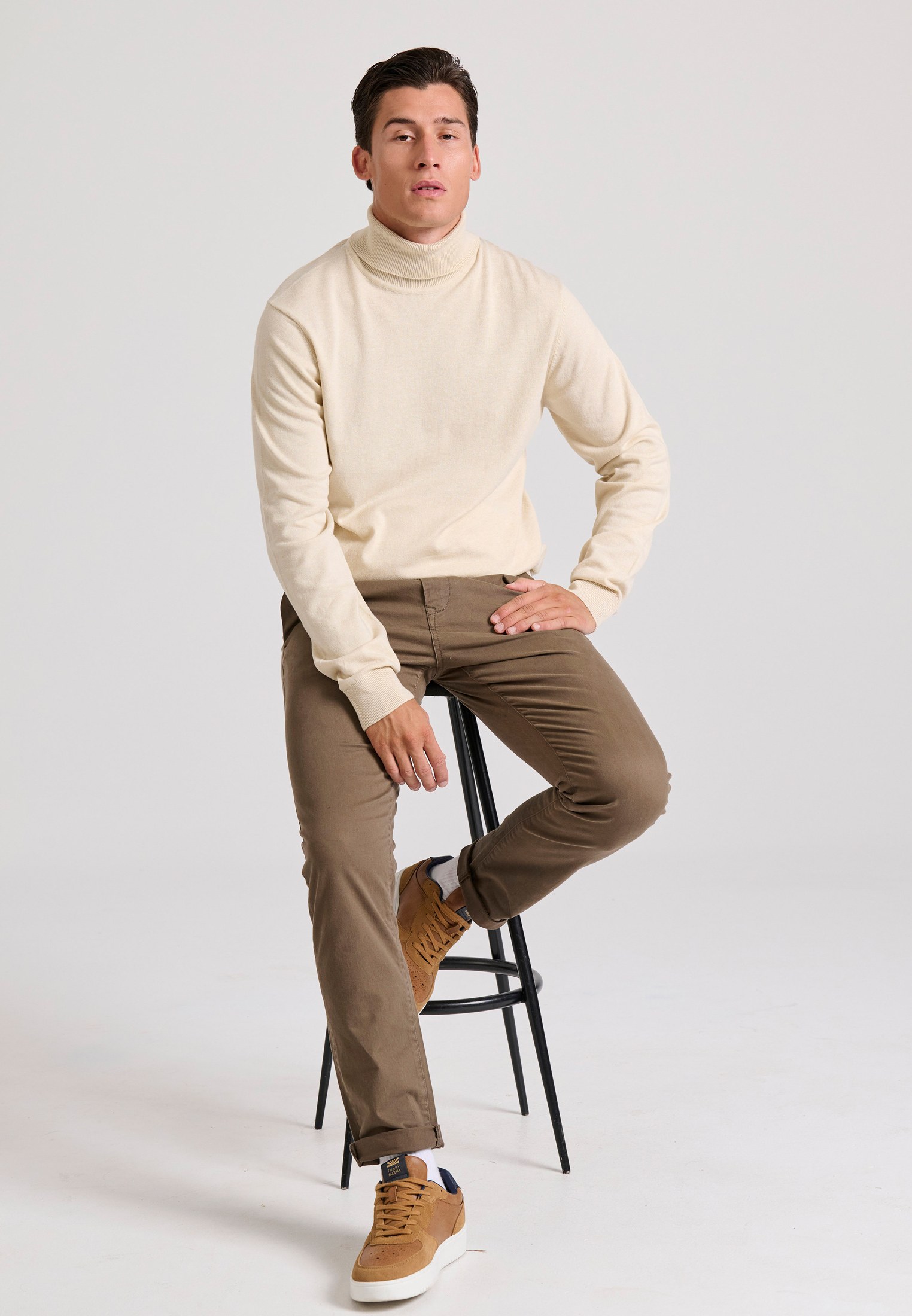 Men's Trousers Funky Buddha Brown