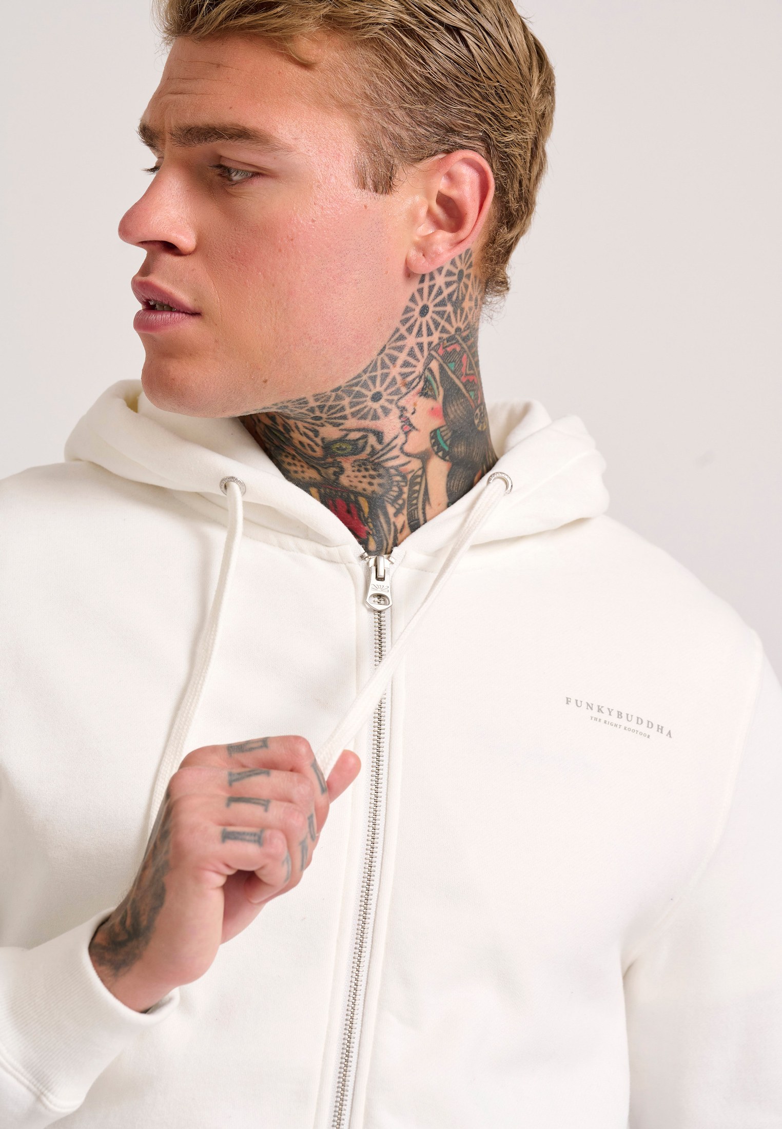 Men's Hoodies & Sweatshirts Funky Buddha White