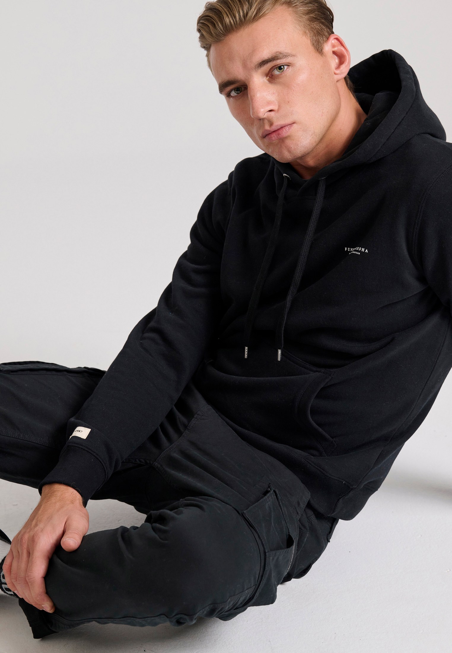 Men's Trousers Funky Buddha Black