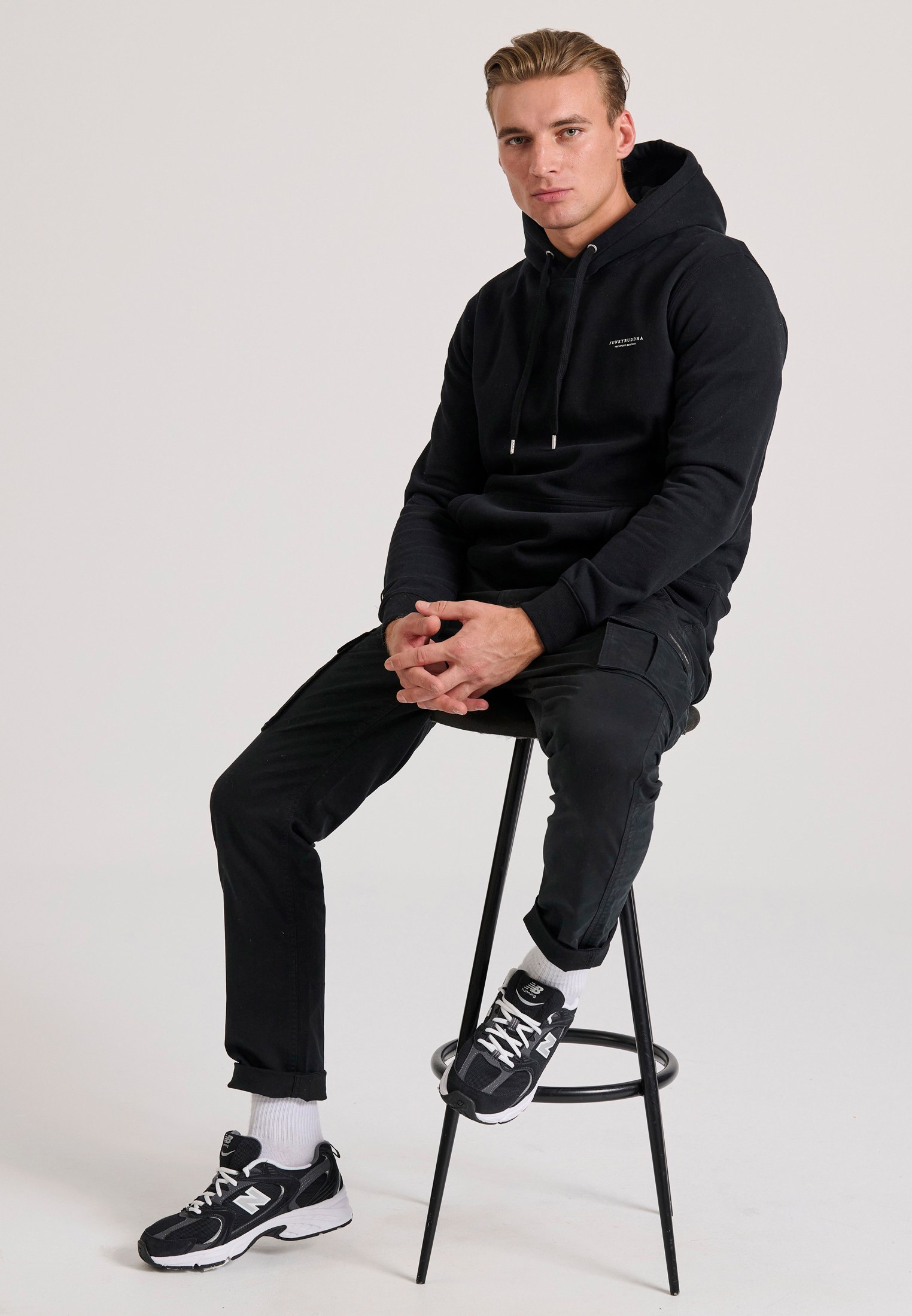 Men's Trousers Funky Buddha Black